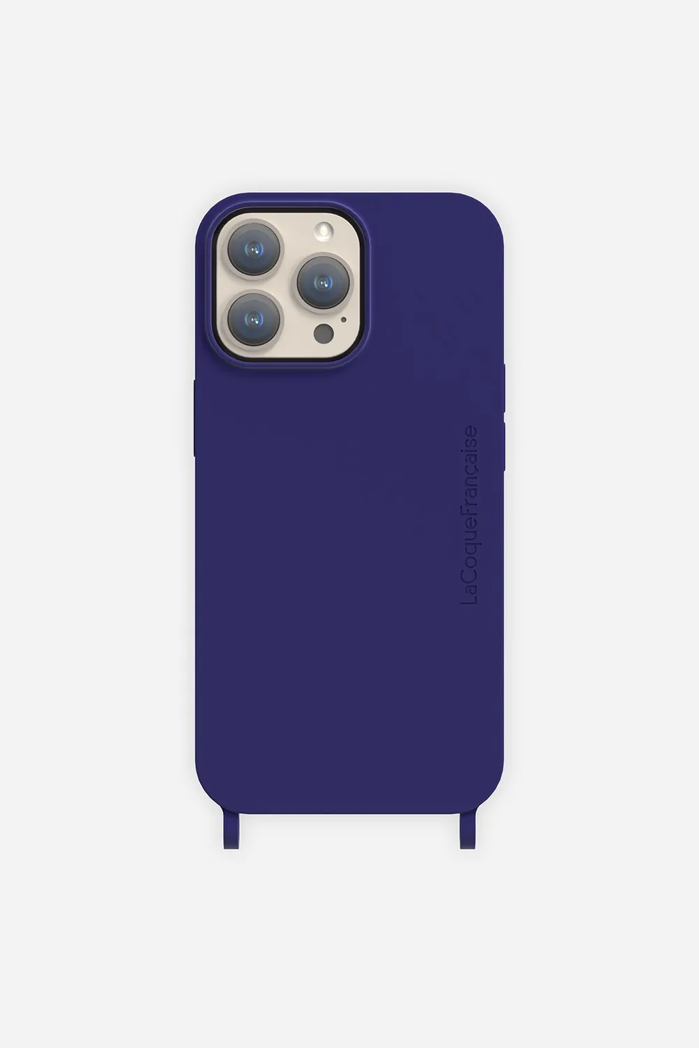 Coque de téléphone soft touch avec anneaux pour iphone 14 pro Bleu