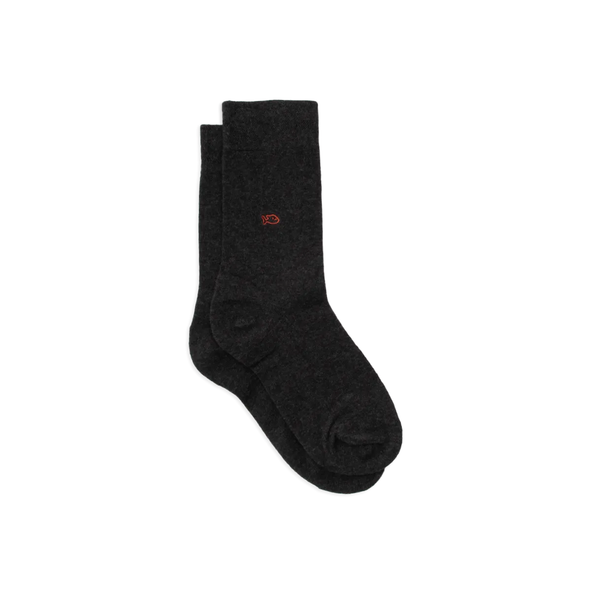 Chaussettes en coton peigné unies Gris GRIS SOURIS
