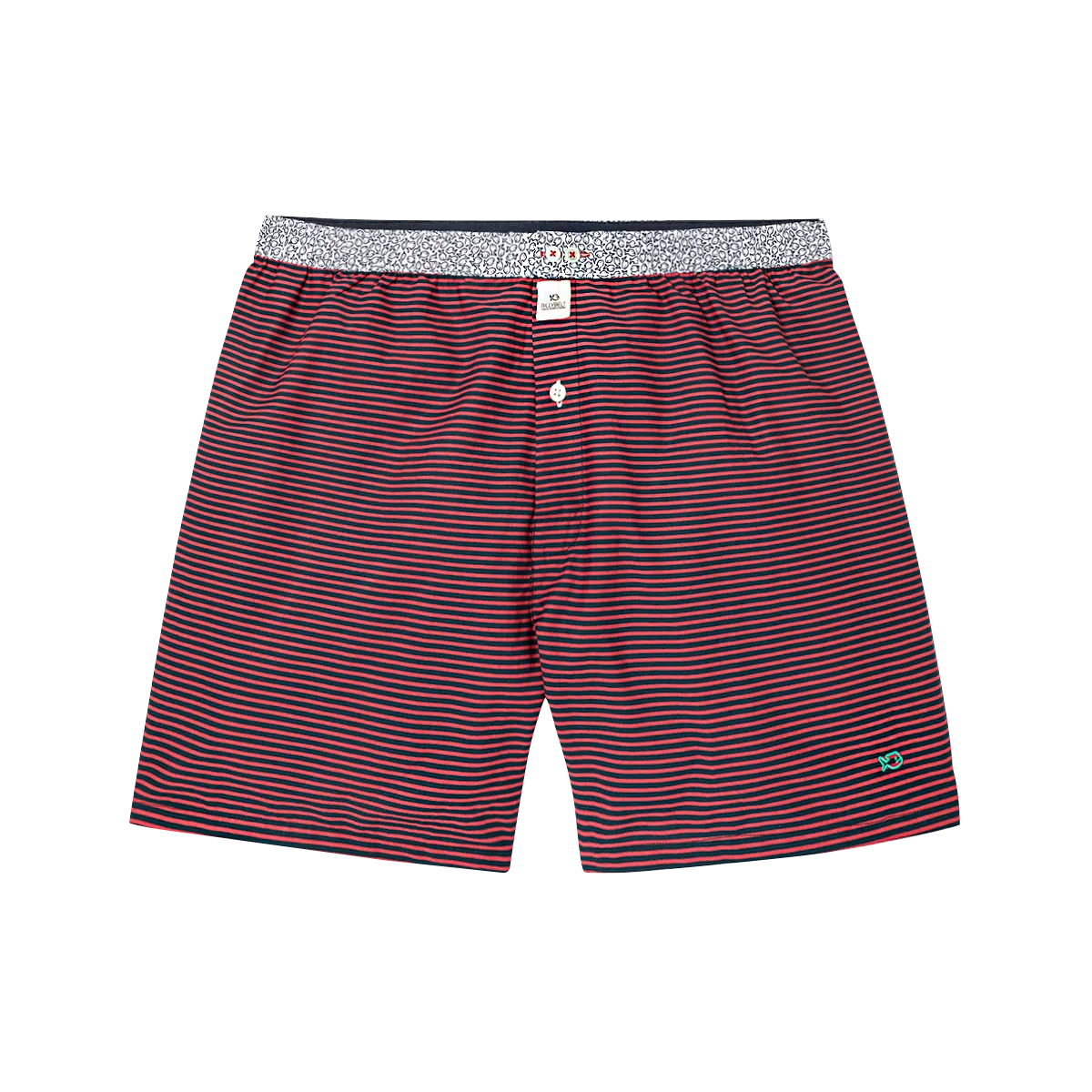 Caleçon en coton biologique Rouge RED STRIPES