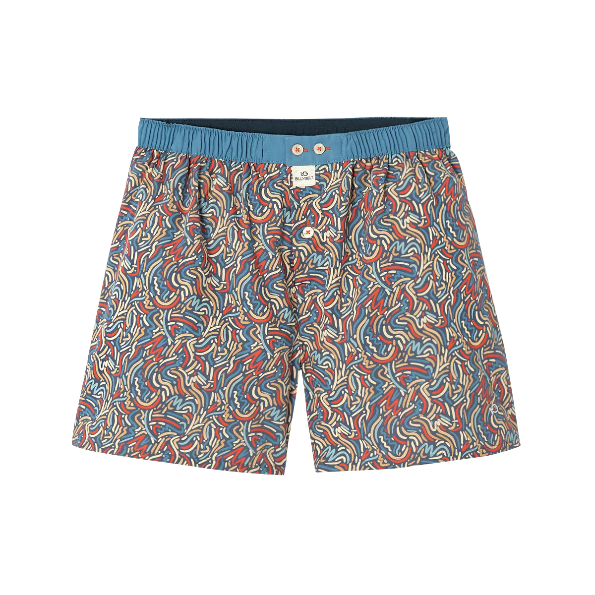 Caleçon en coton biologique Bleu GRAFFITI