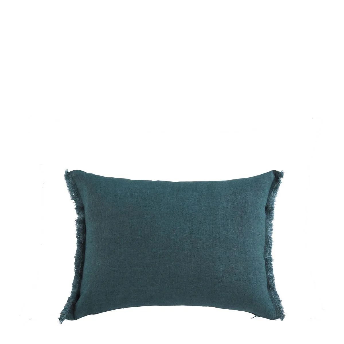 Housse de coussin chloé en lin lavé - pétrole - 30 x 40 cm Bleu CHLOÉ