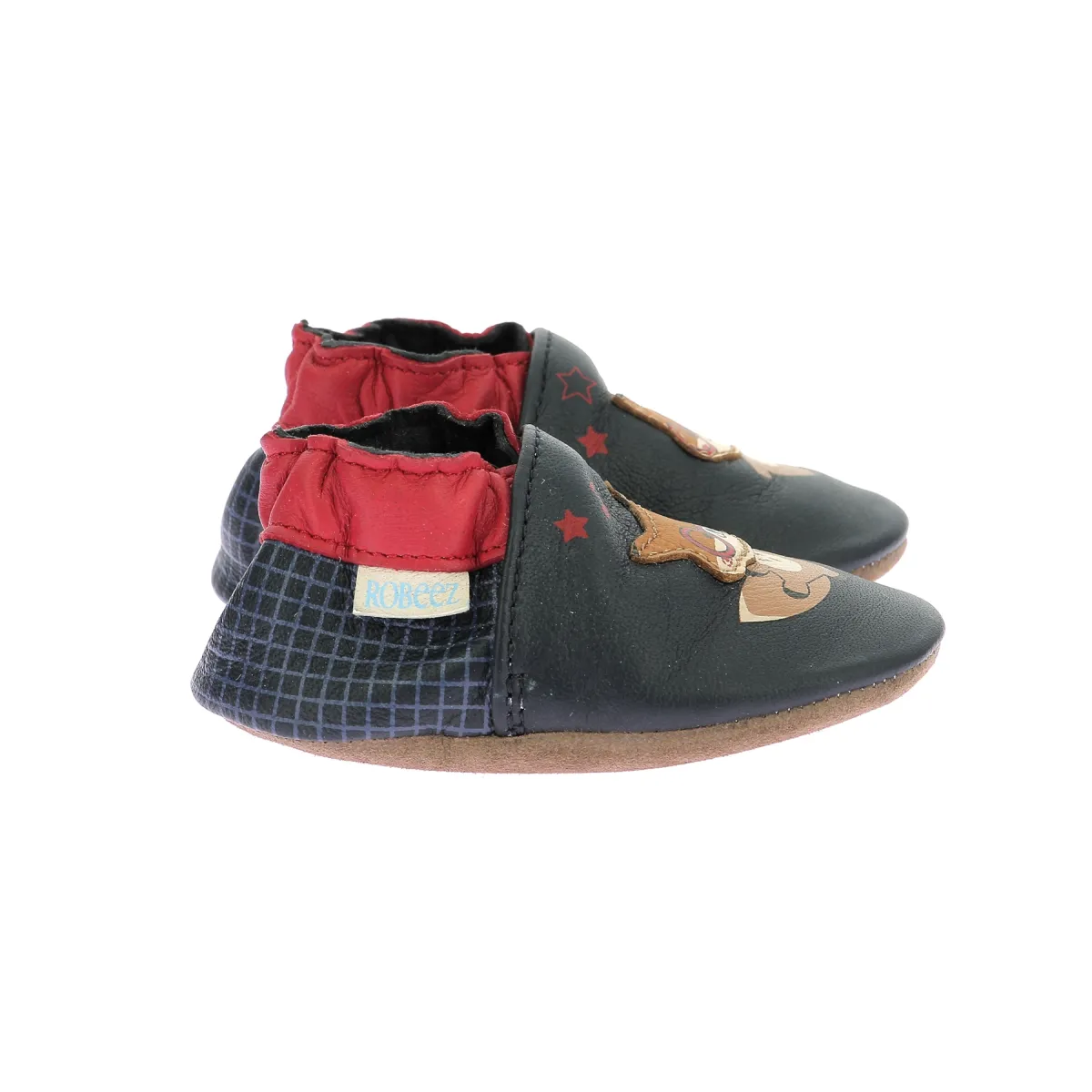 Chaussons cuir Bleu FOXY DANCE