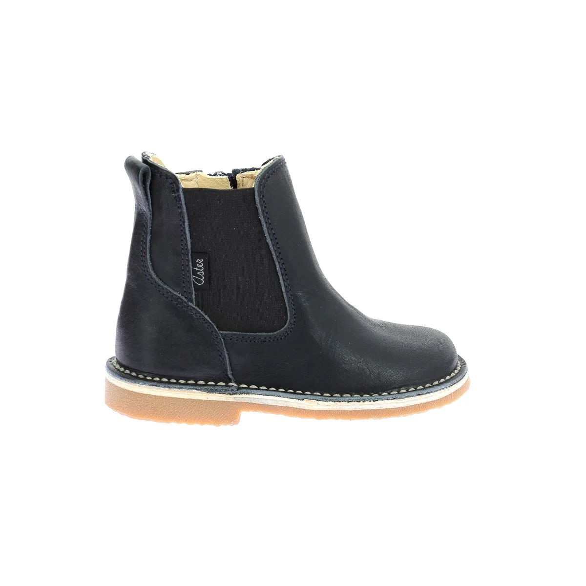 Boots cuir Bleu ABOSTIC