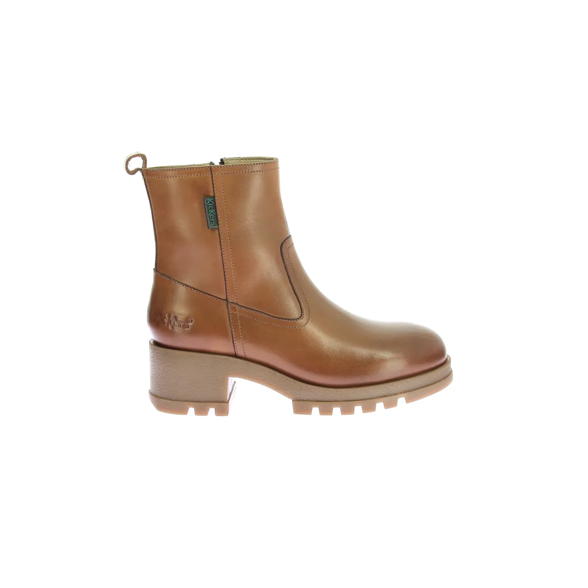 Boots cuir Marron KICK BOOTELA