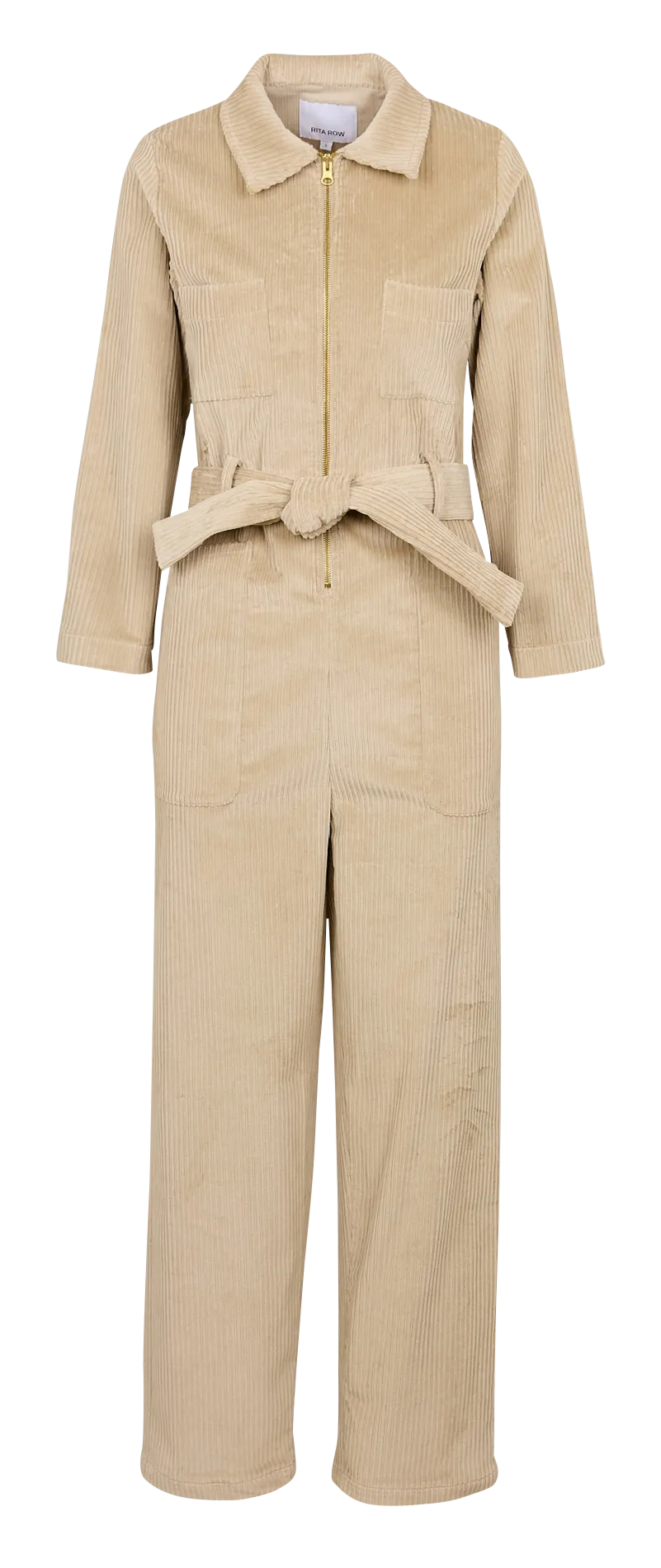 Combinaison col classique en coton mélangé Beige CRISTALL