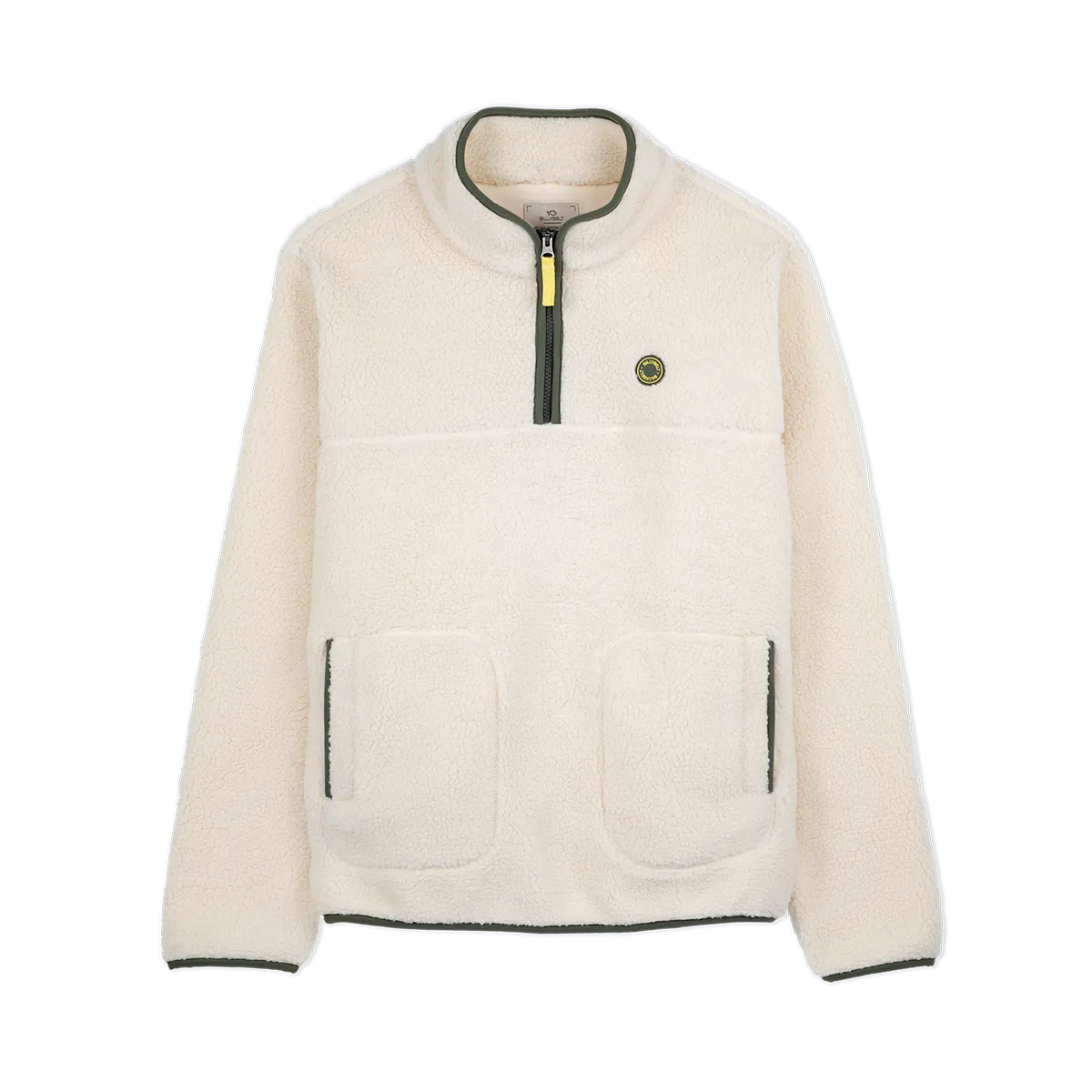 Pull sherpa à col zippé Beige