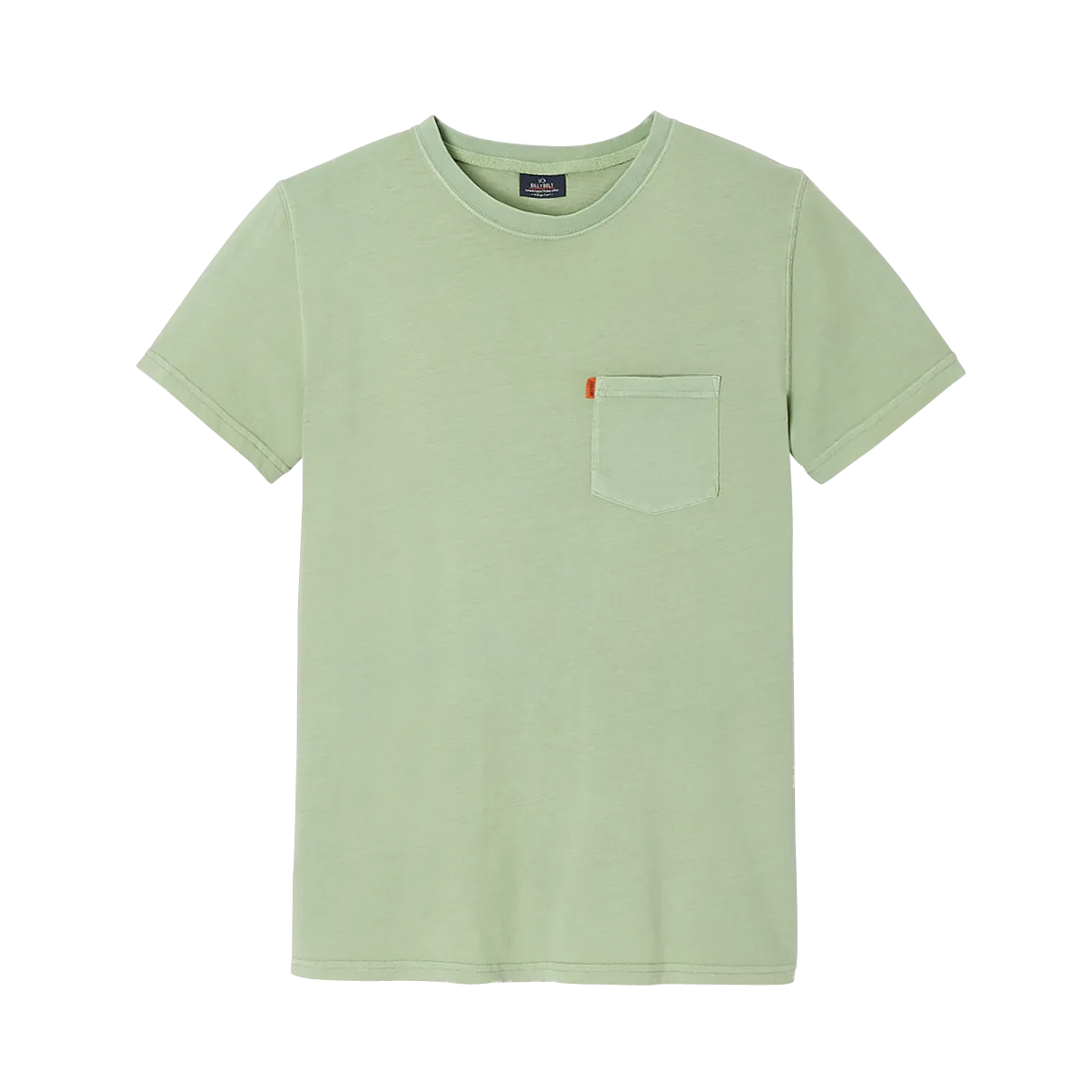 T-shirt garment dye en coton biologique Vert