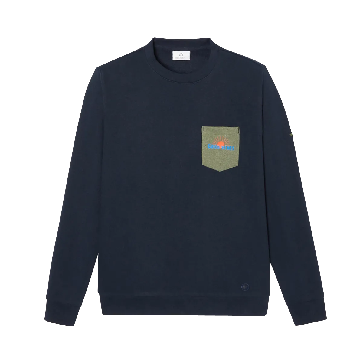 Sweatshirt mariisoré en coton biologique Bleu BLEU IMPRIMÉ