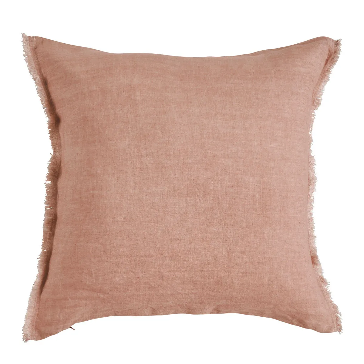 Housse de coussin chloé en lin lavé - blush - 50 x 50 cm Orange CHLOÉ