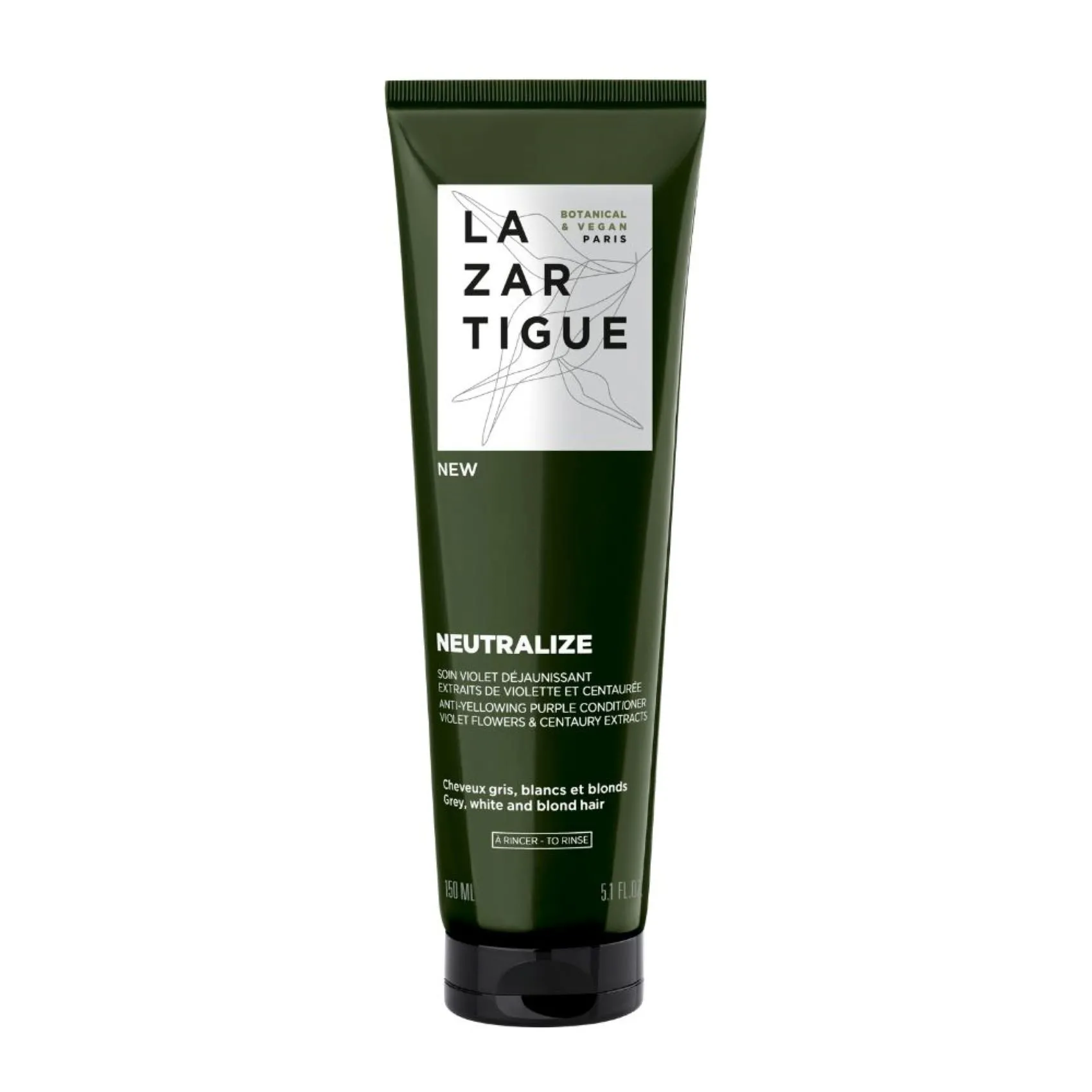 NEUTRALIZE SOIN APRES SHAMPOOING Violet Déjaunissant Cheveux Blonds, Blancs et Gris