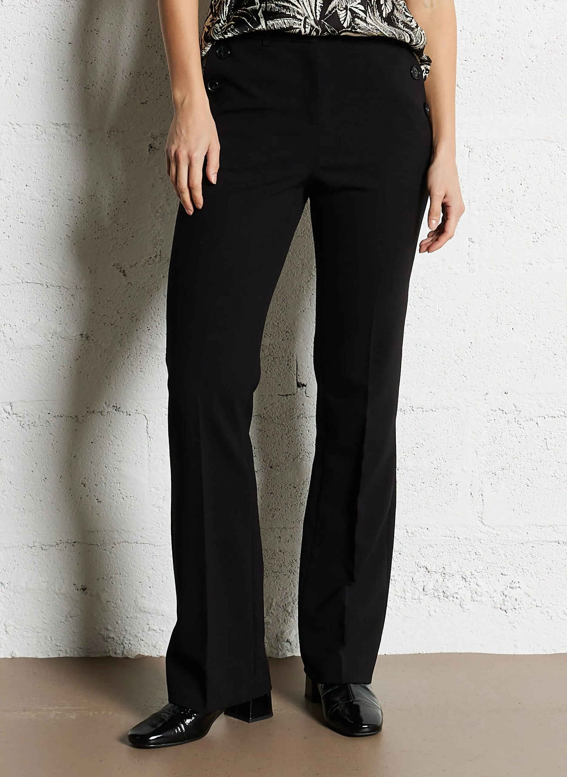 Pantalon droit Noir NINON