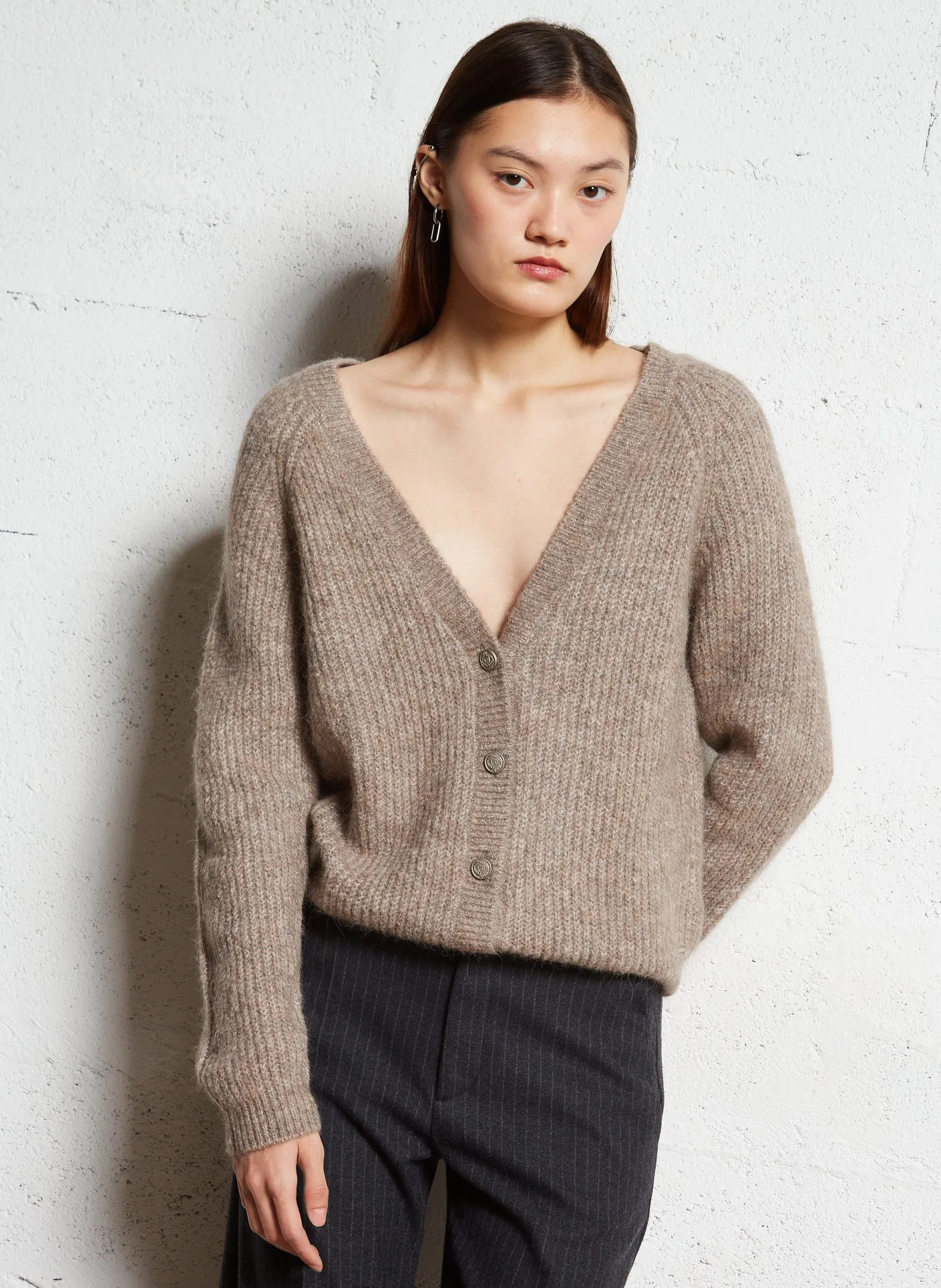 Cardigan oversize Beige