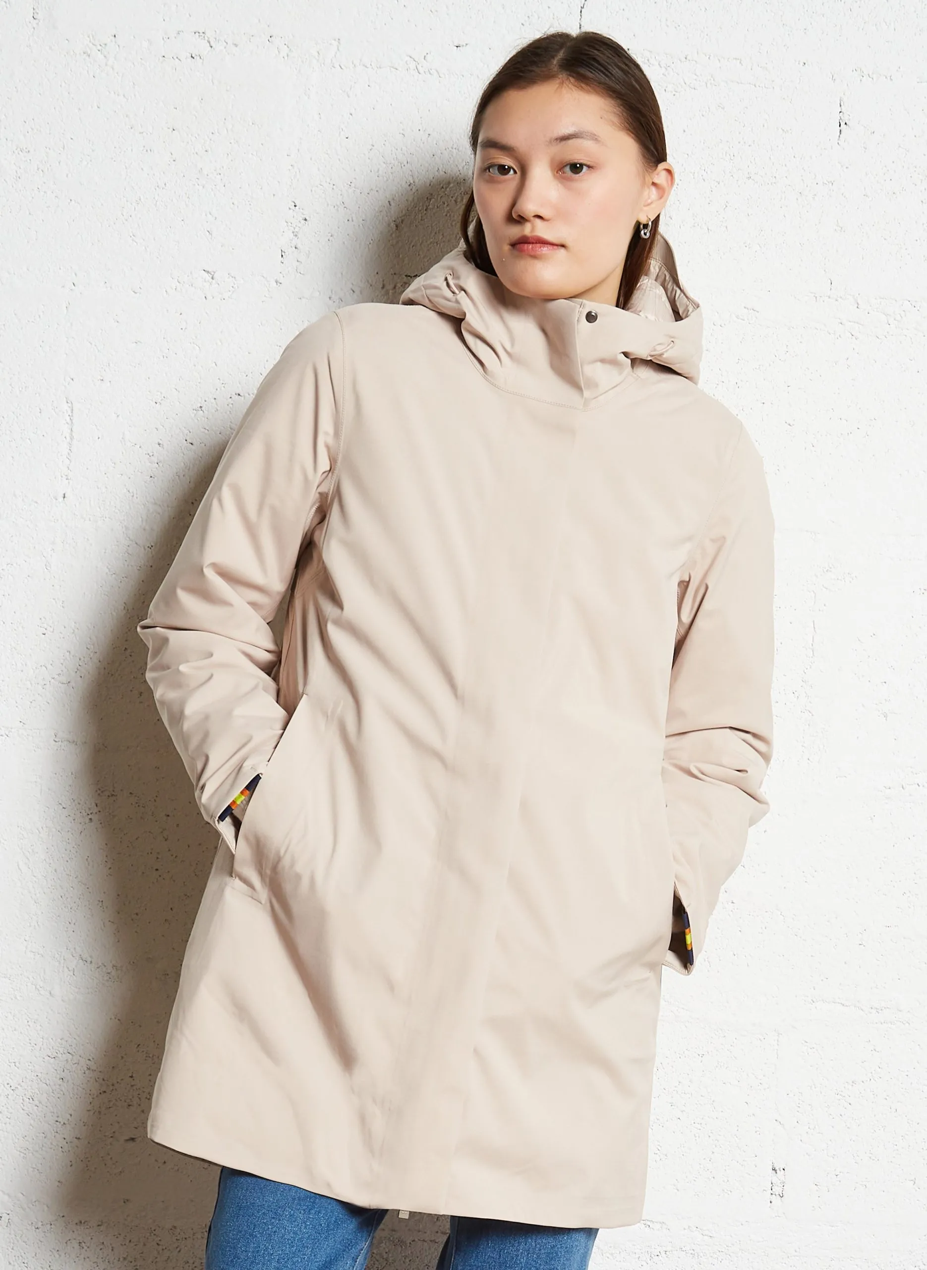 Parka col montant Rose MATHIEL BONDED PADDED