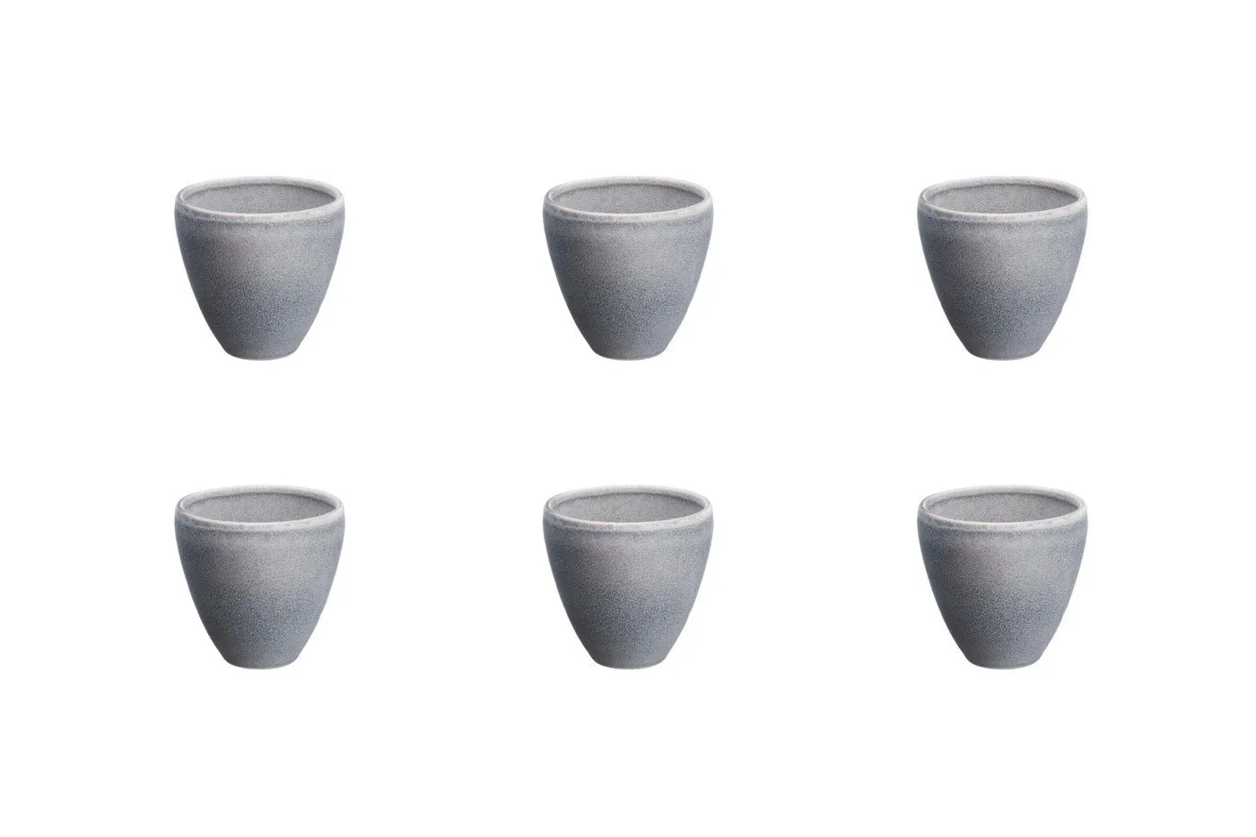 Tasse stone 15cl - 6 pièces - gris lune Gris