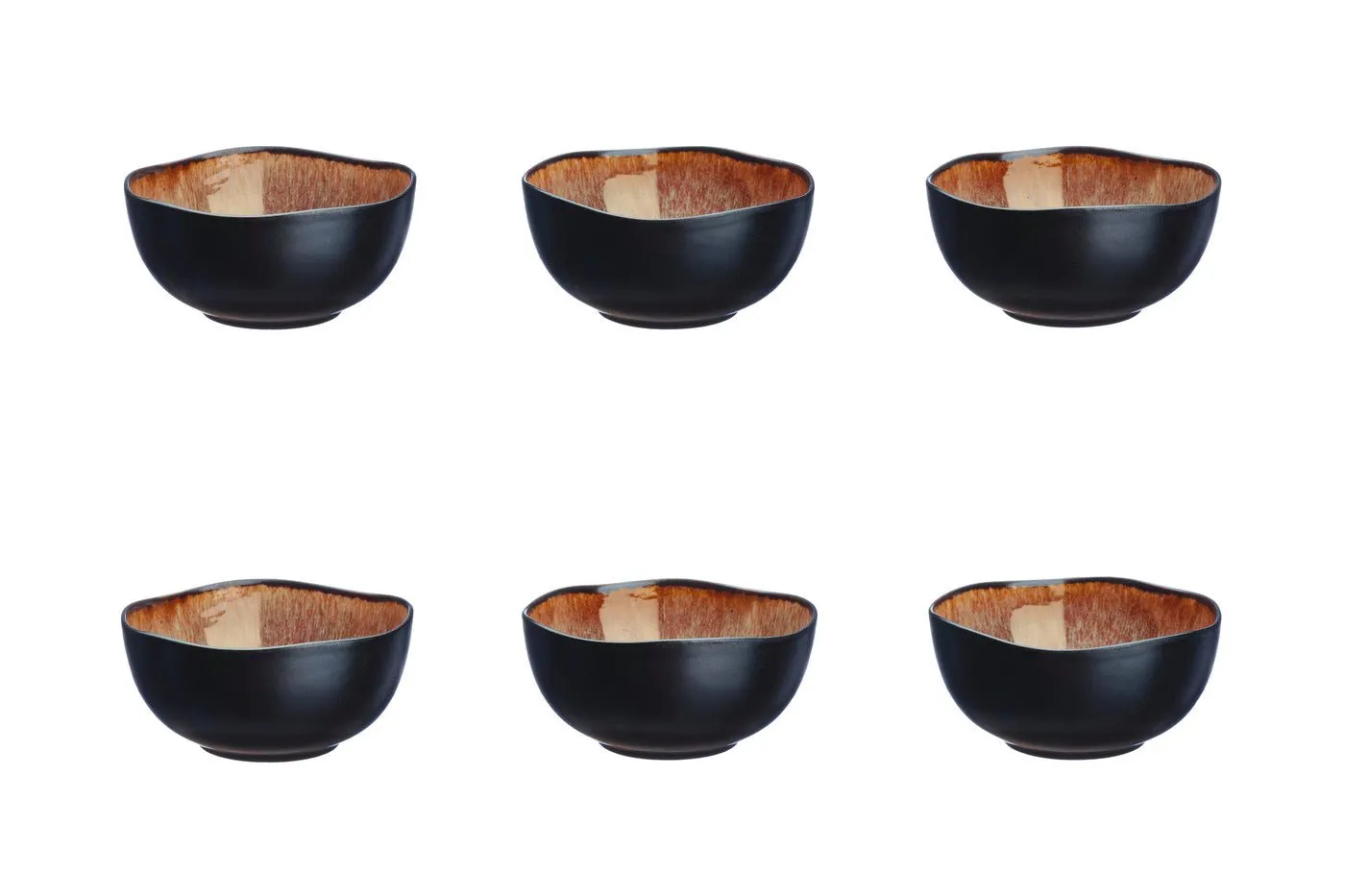 Bol iris ø12cm - 6 pièces - marron sauvage Marron