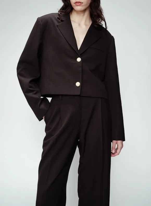 Blazer droit col tailleur Noir OTTO