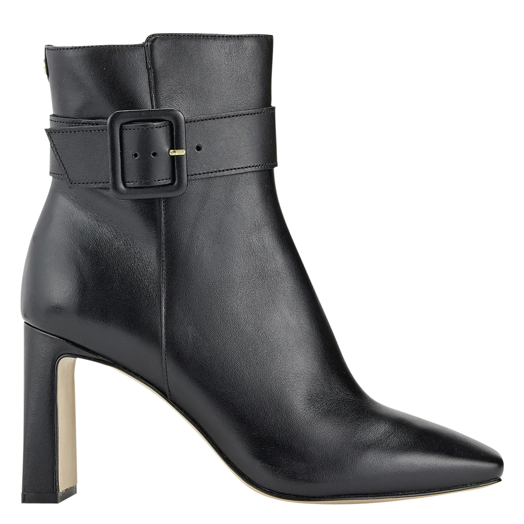 Bottines à talons en cuir Noir BELMIRA