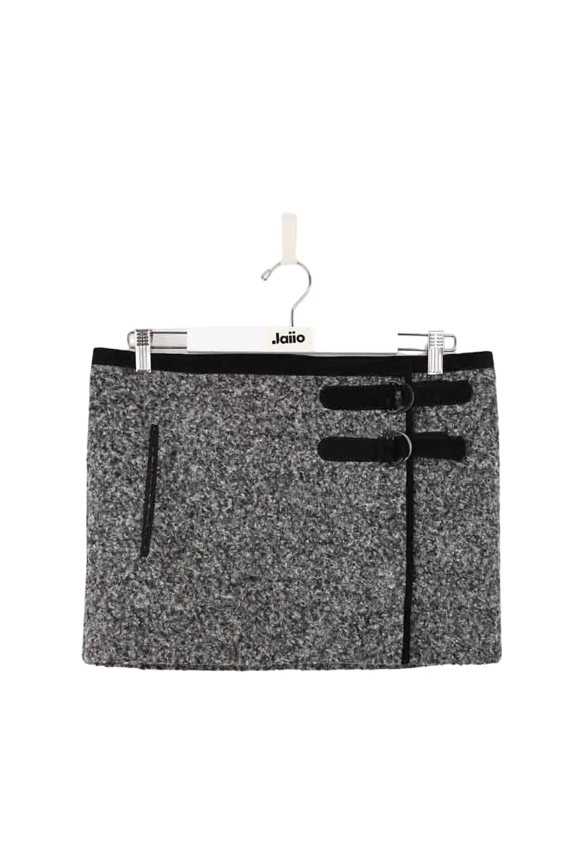 Mini jupe en coton Gris