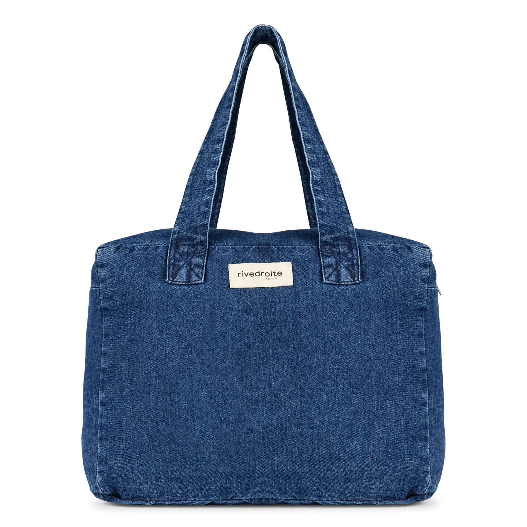 Sac week-end en denim de coton Bleu CELESTINS