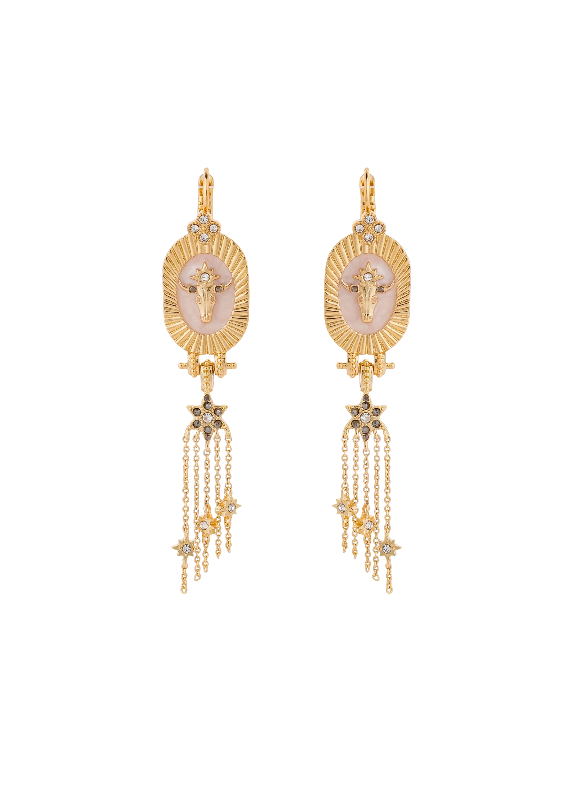 Boucles d'oreilles pendantes pour oreilles percées en laiton Blanc ALTOR