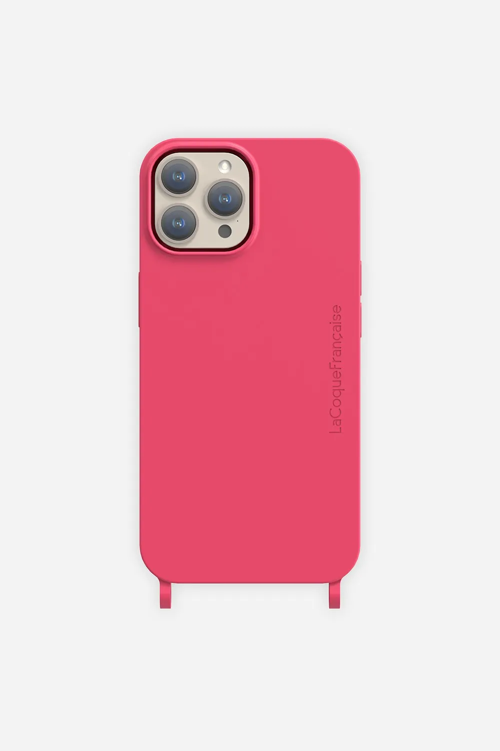 Coque de téléphone soft touch avec anneaux pour iphone 14 pro max Rose