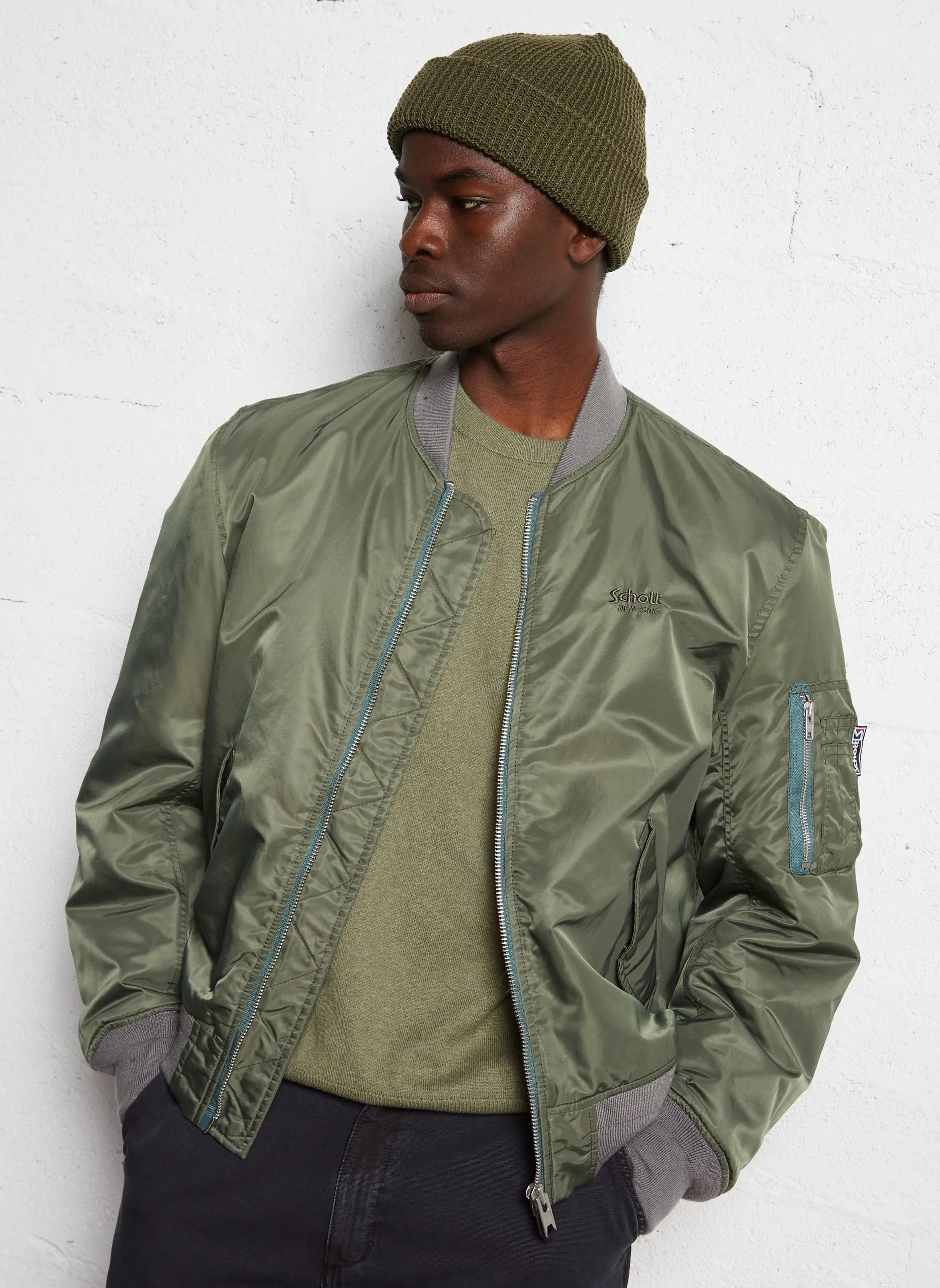 Blouson ample vintage Vert
