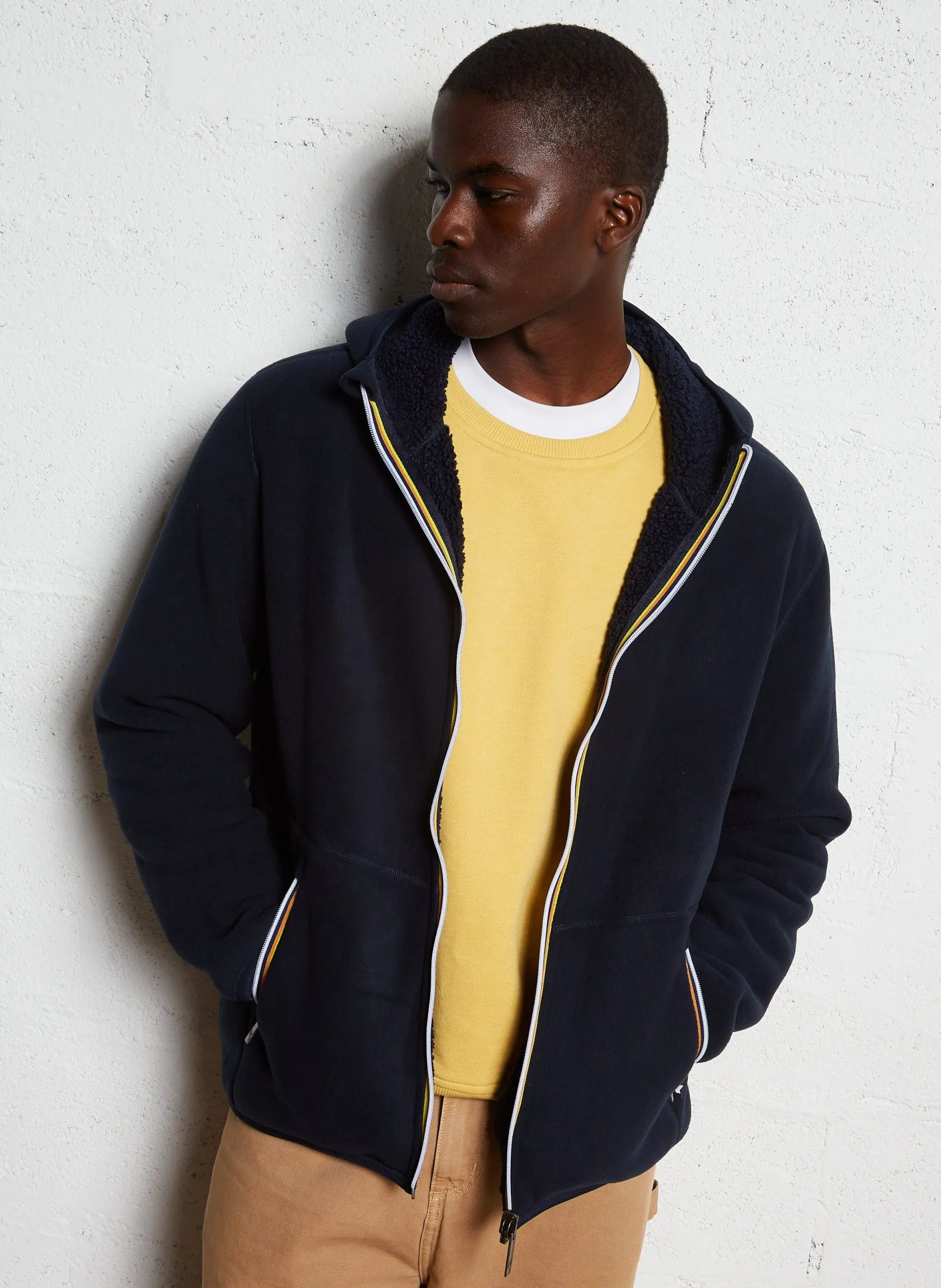 Polaire à capuche Bleu JACK SHERPA POLAR DOUBLE