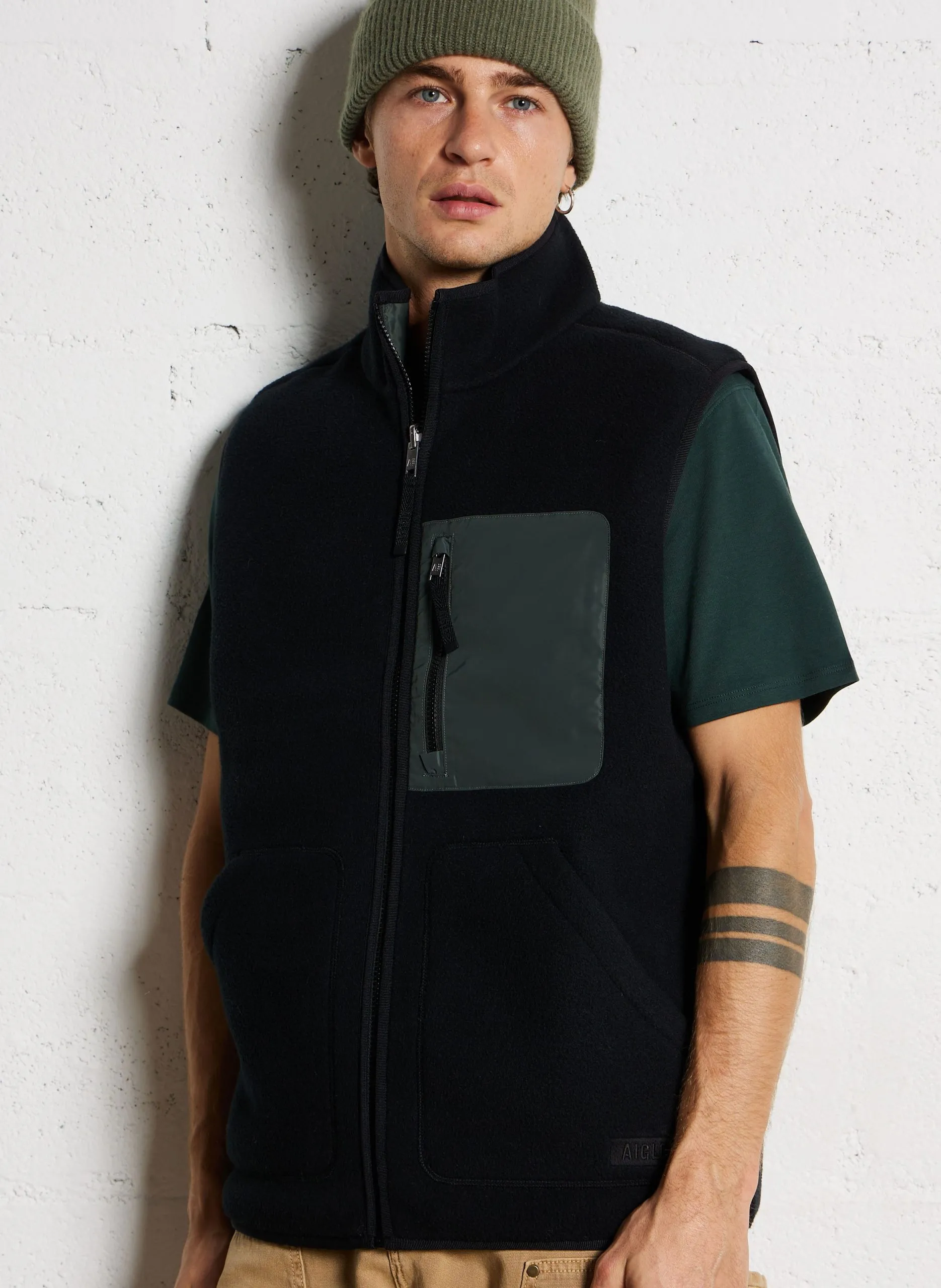 Veste col montant Noir