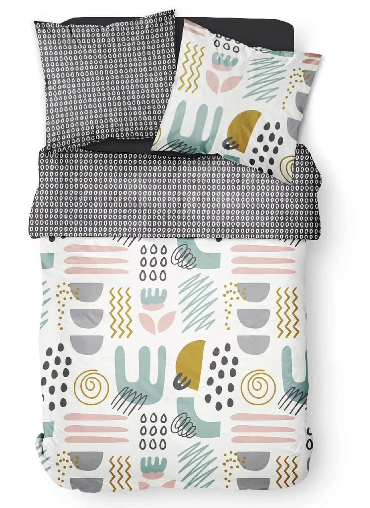 Parure de lit en coton Blanc SUNSHINE EMIL