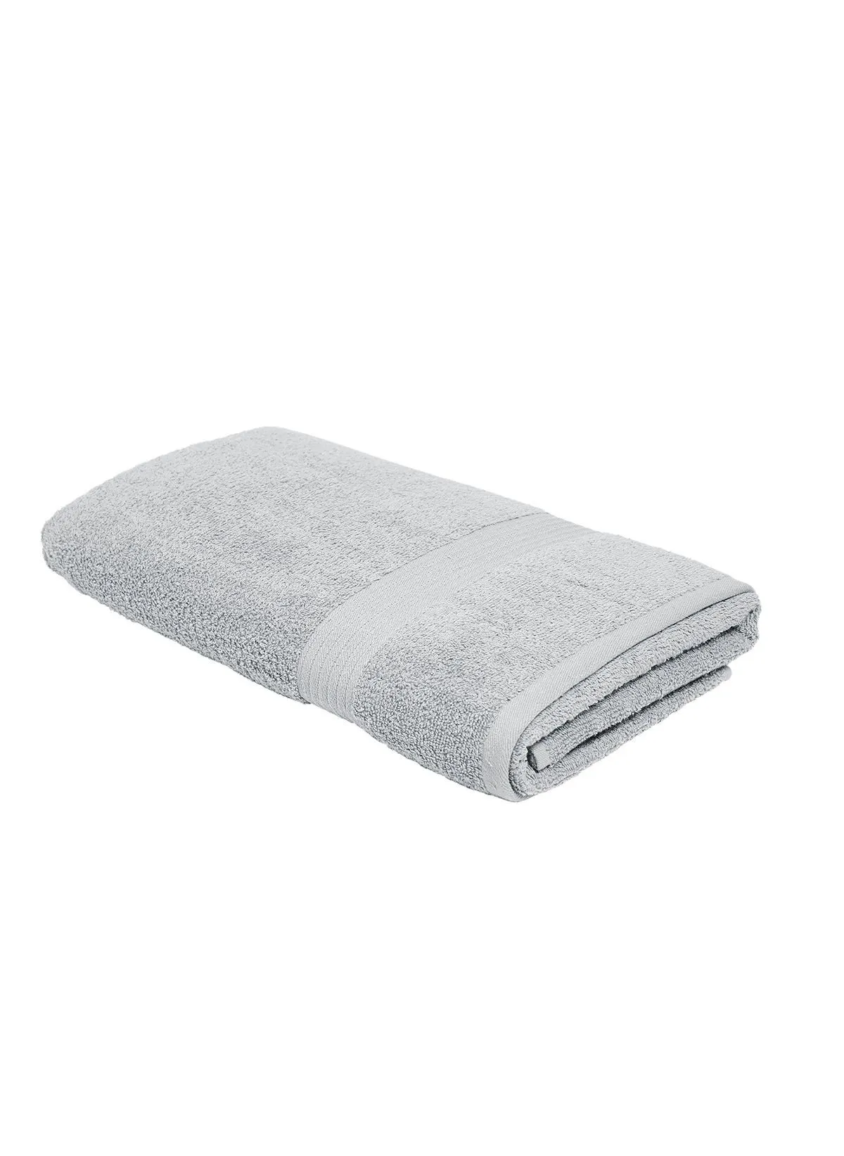 Drap de bain uni en coton Gris ESSENTIAL