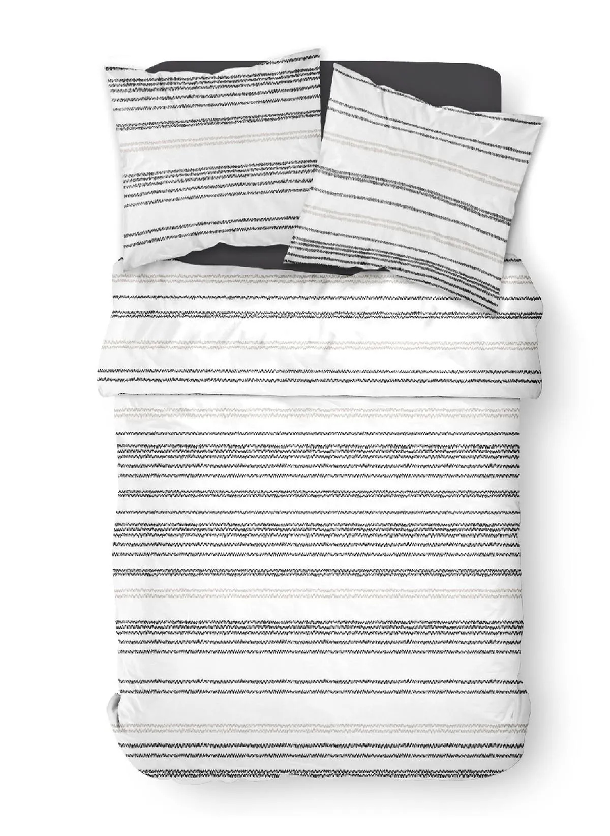 Parure de lit imprimé en coton Blanc SUNSHINE GILDA