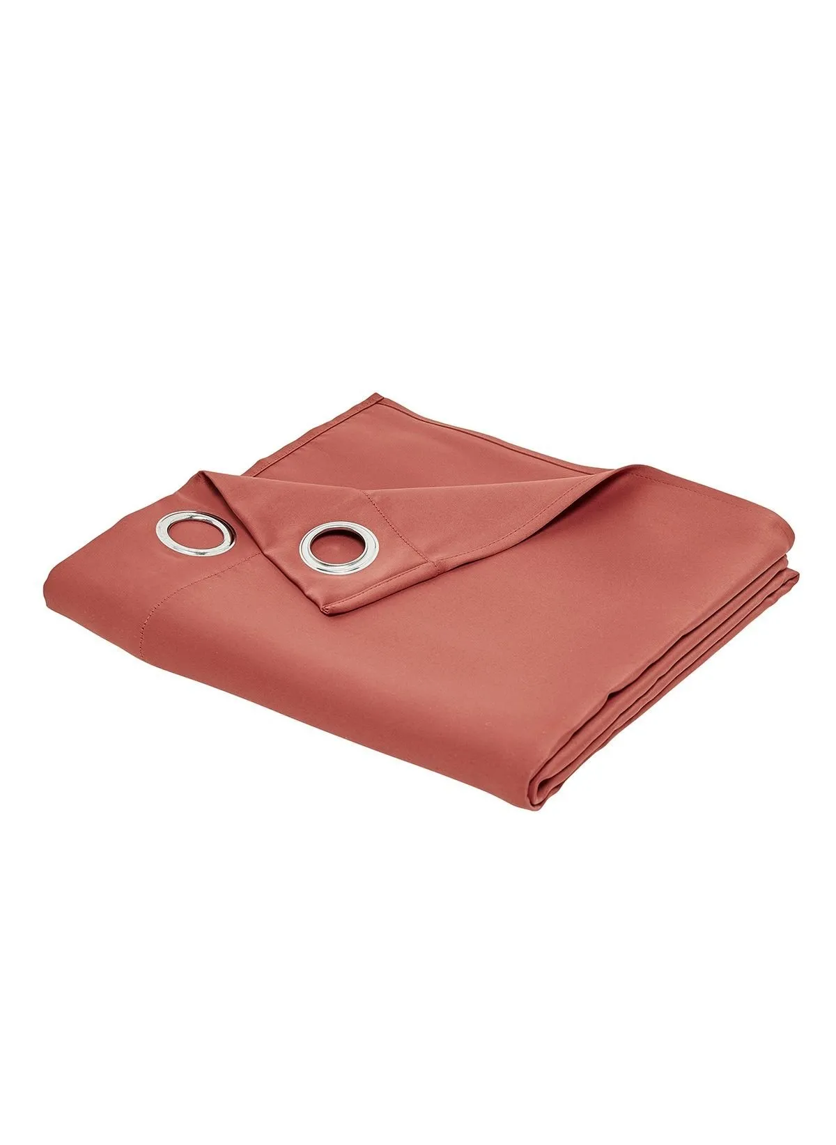 Rideau occultant à œillets uni Rouge ESSENTIAL