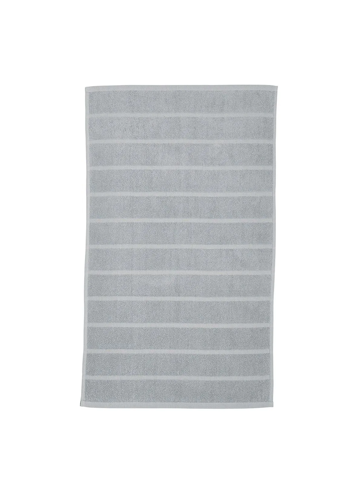 Tapis de bain uni en coton Gris ESSENTIAL