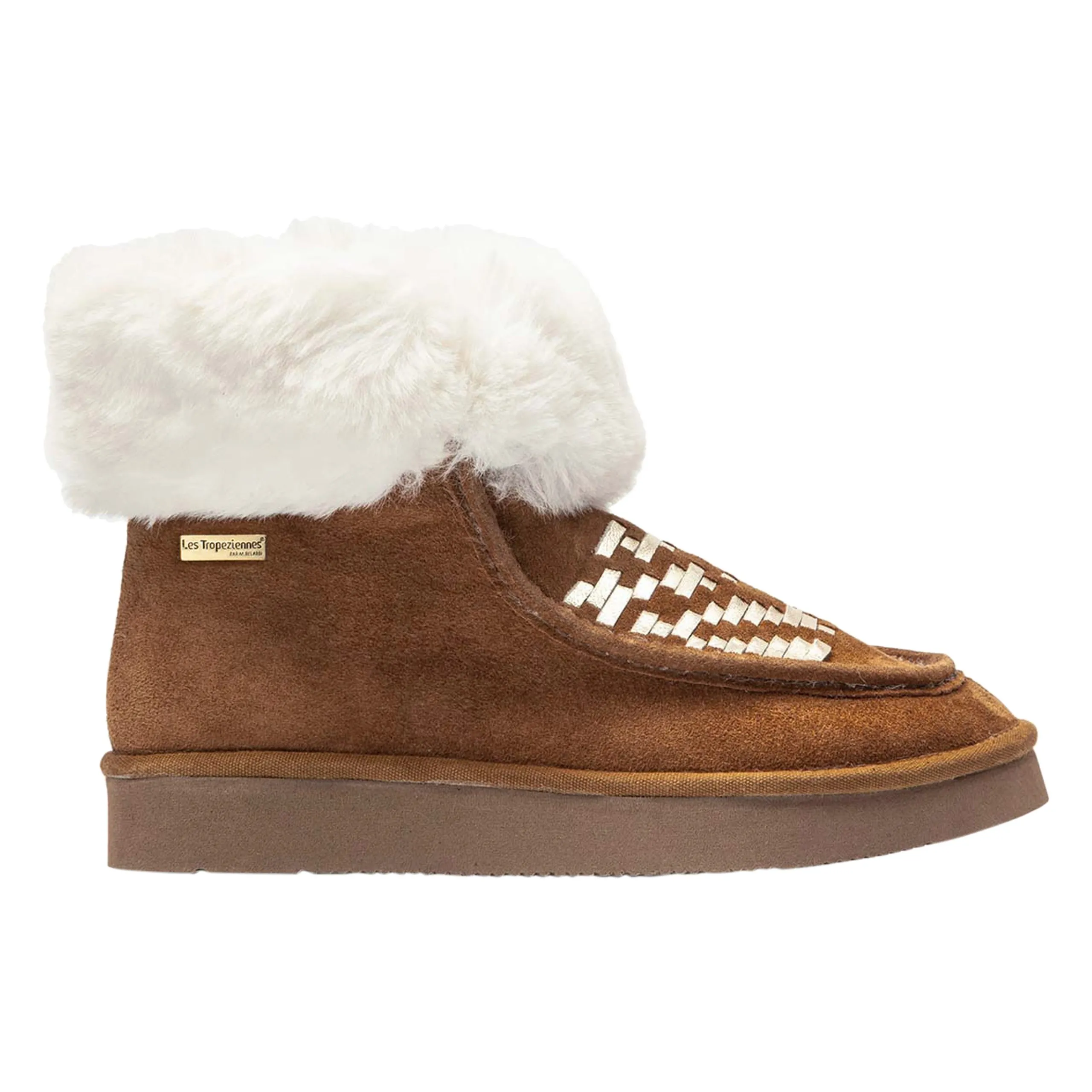 Bottines cuir par m.belarbi rika Marron