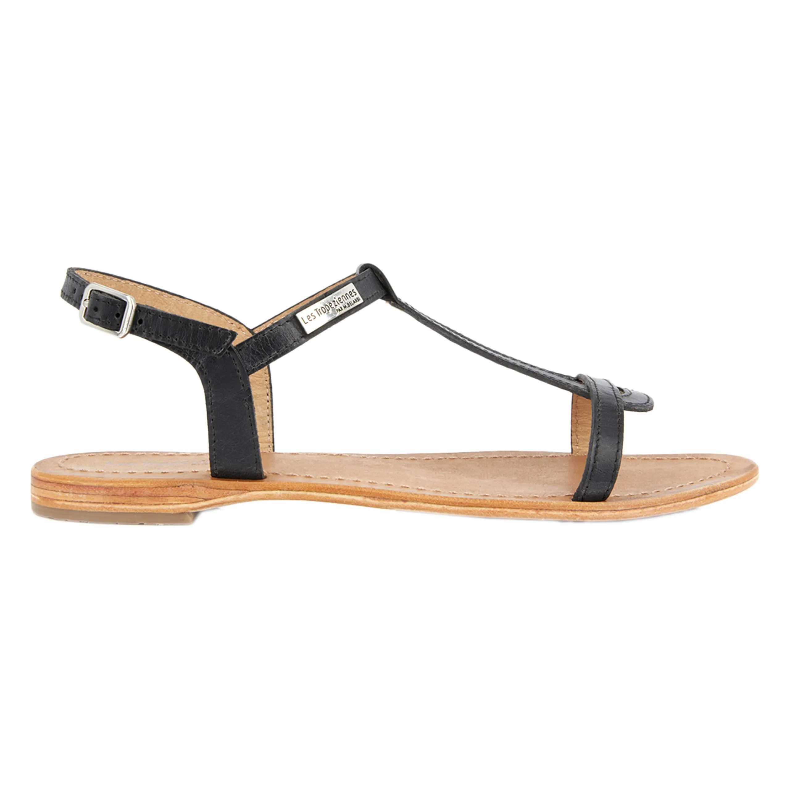 Sandales cuir hamess Noir