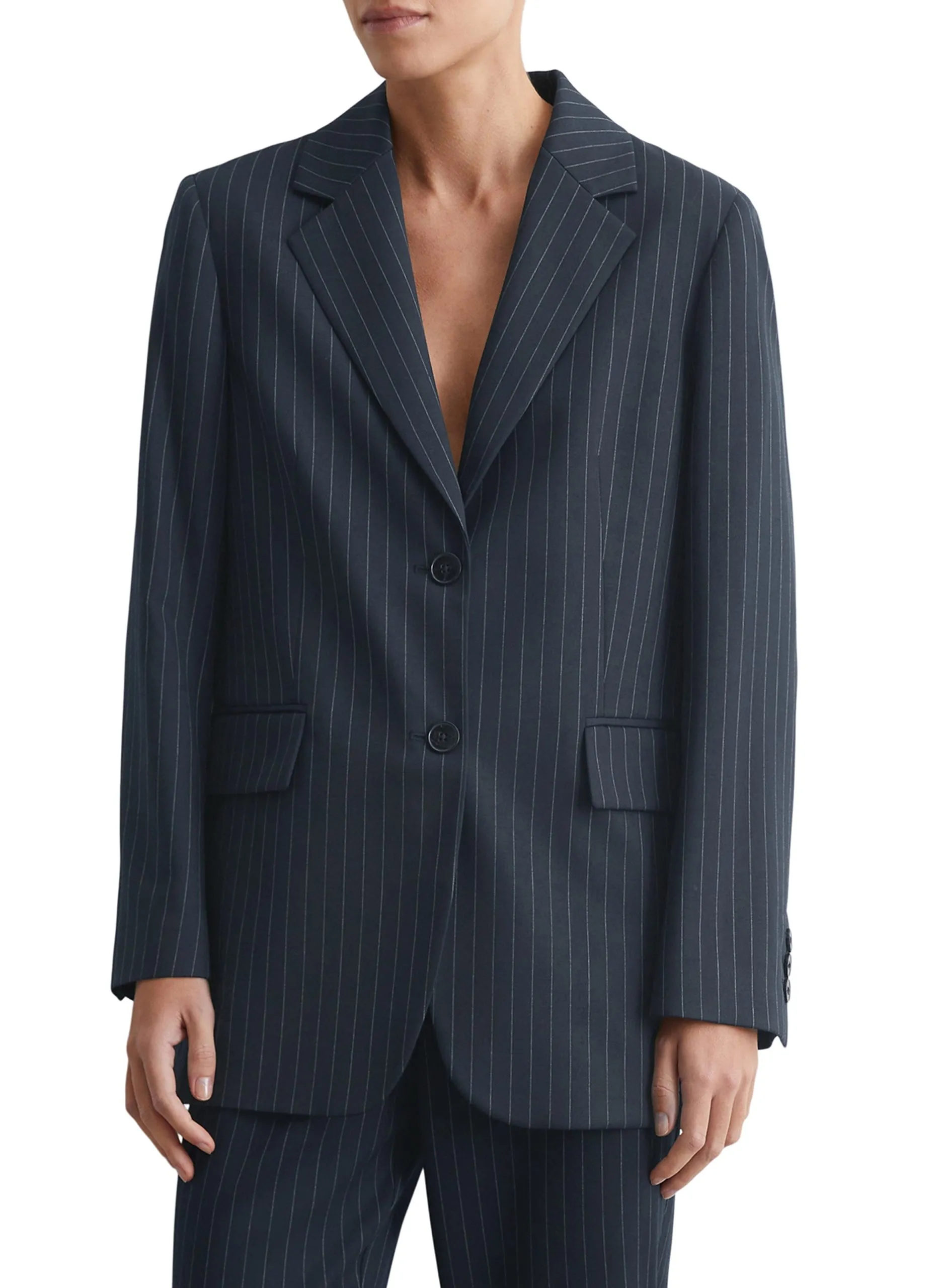 Veste de tailleur rayé Multicolore