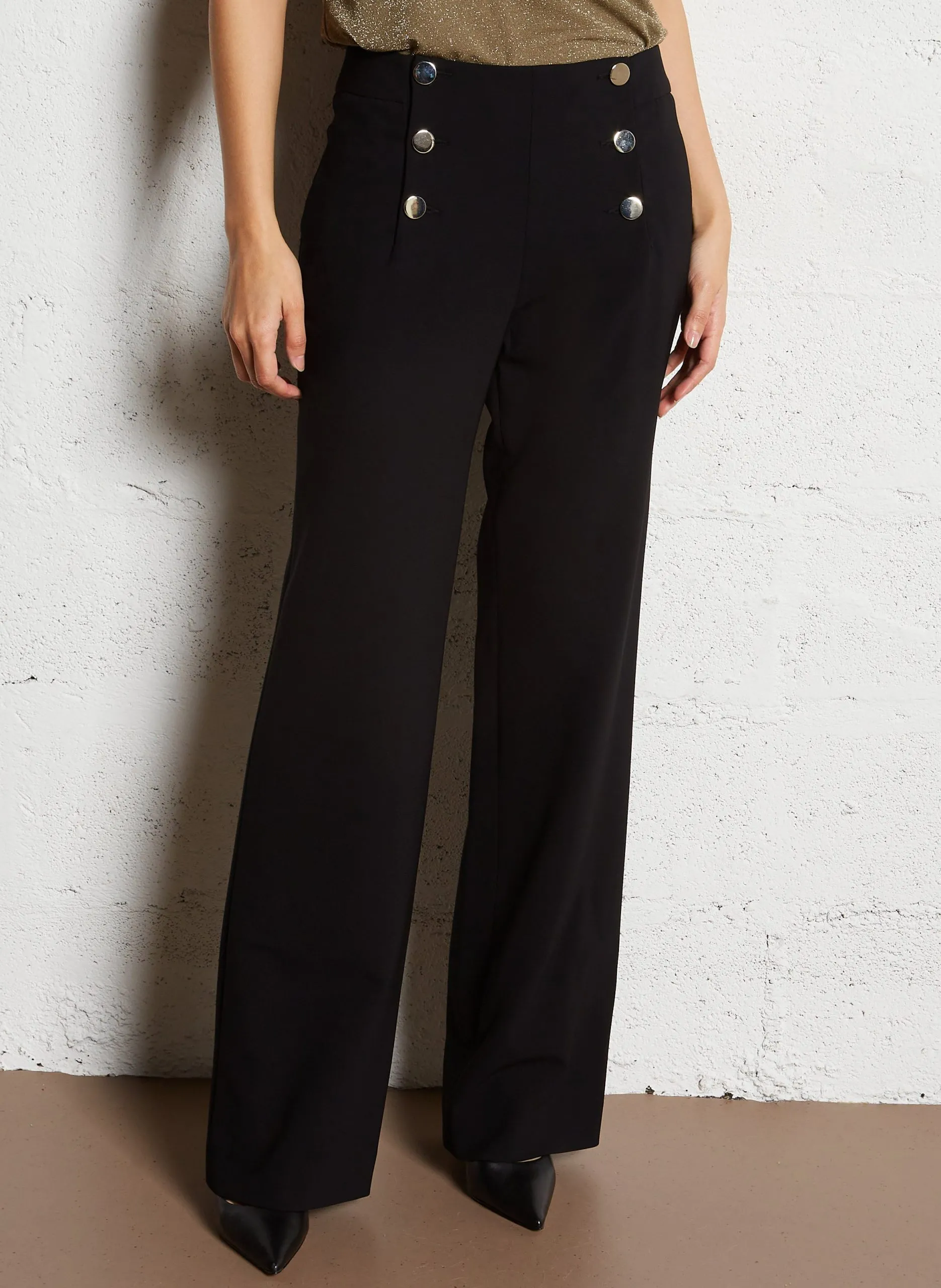 Pantalon droit Noir HUBERT