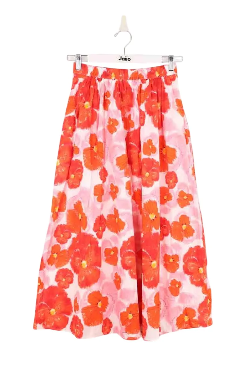 Jupe en coton Orange