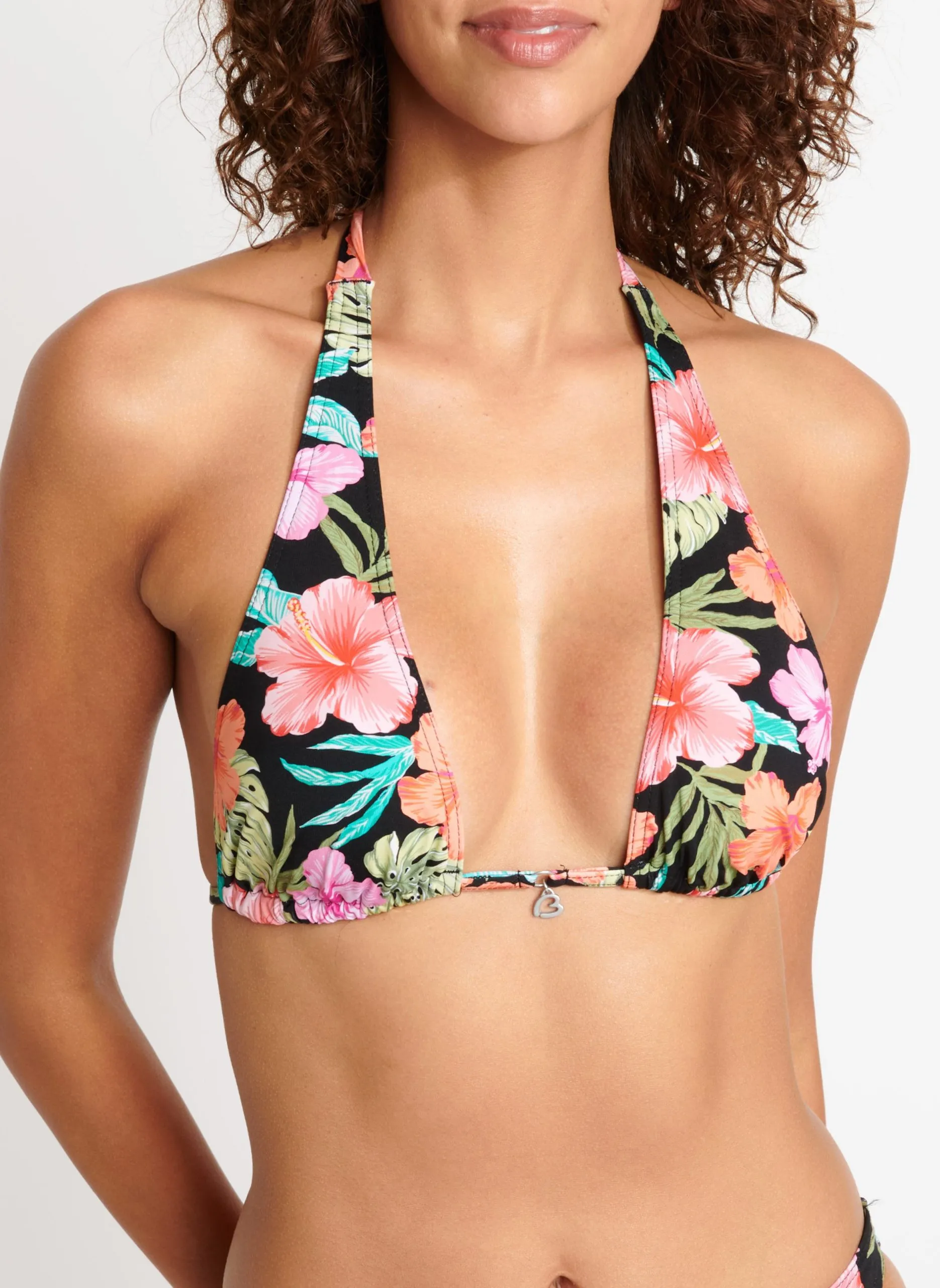 Haut de maillot imprimé Noir TANGO NOELANI