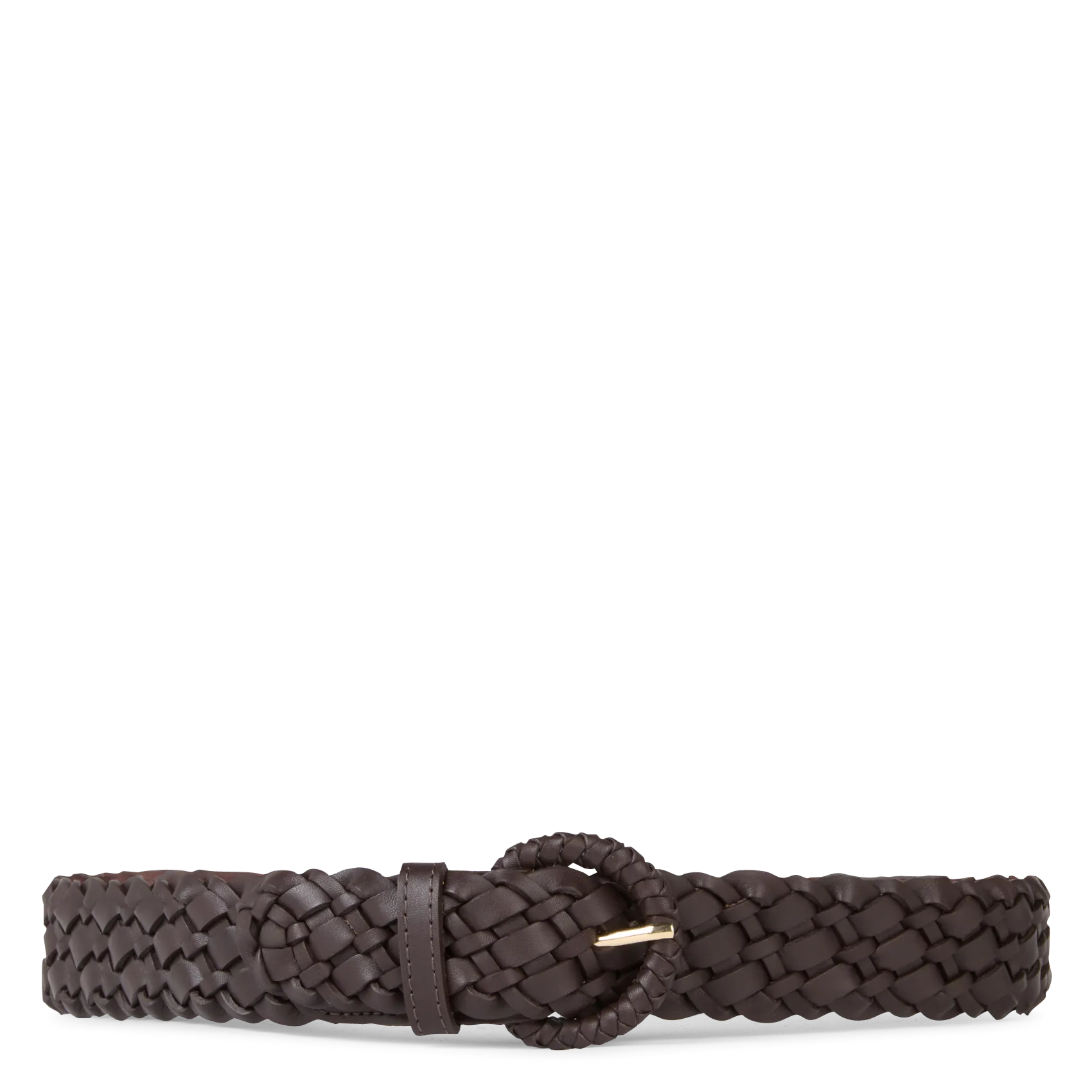 Ceinture en cuir tressé Marron VICTOIRE BIS