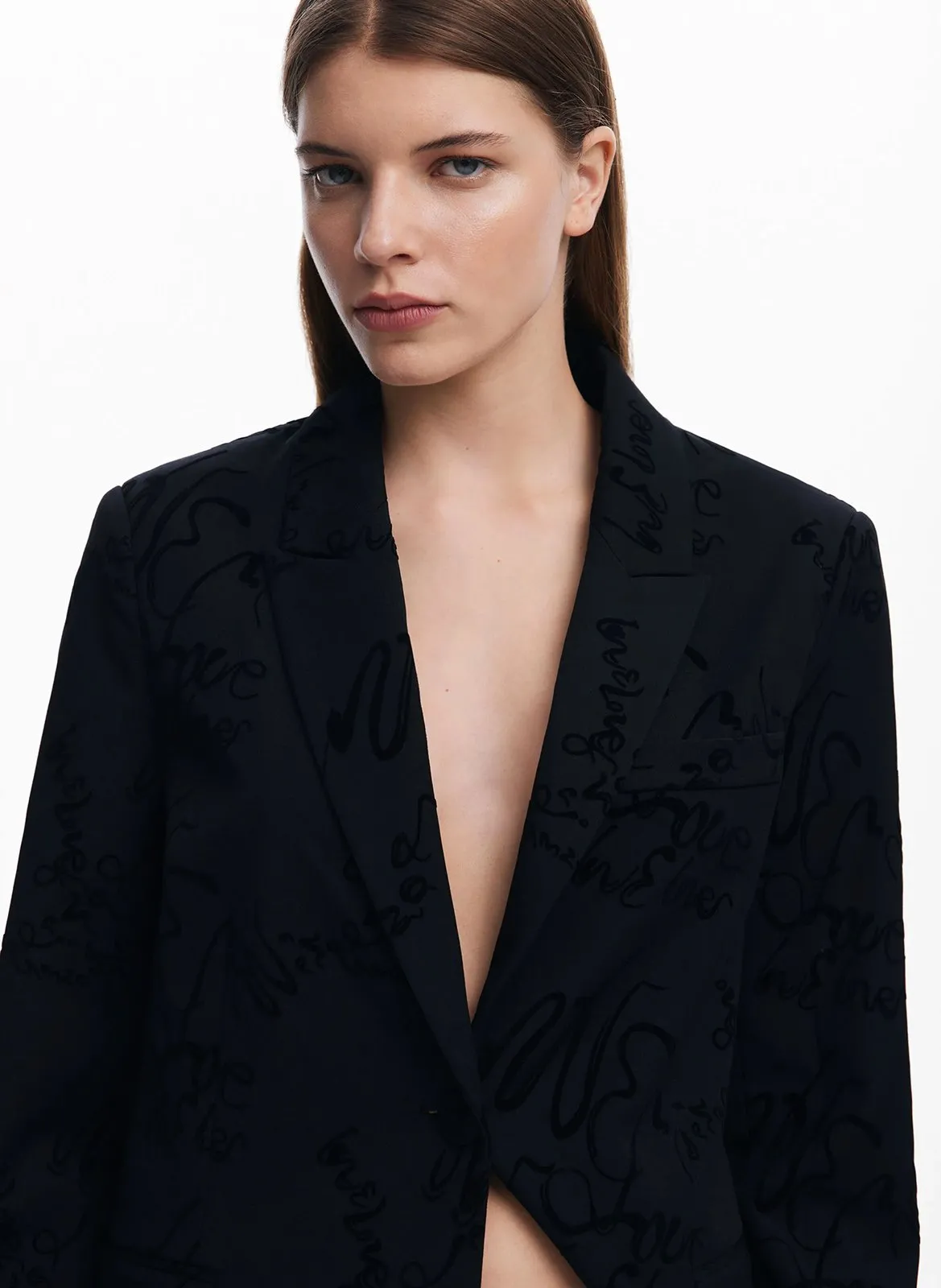 Veste de tailleur ajustée Noir