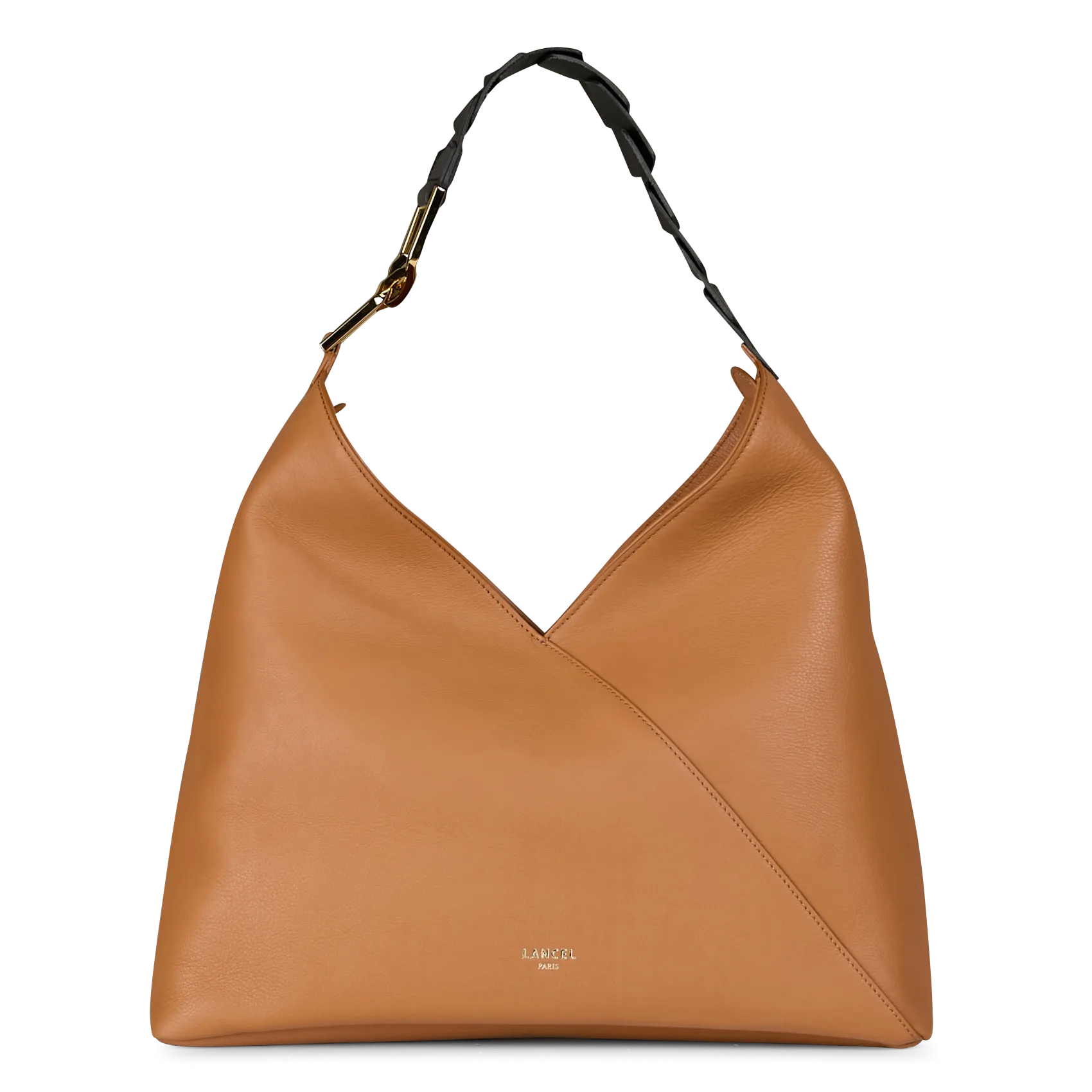 Sac porté épaule en cuir Marron PAGODE