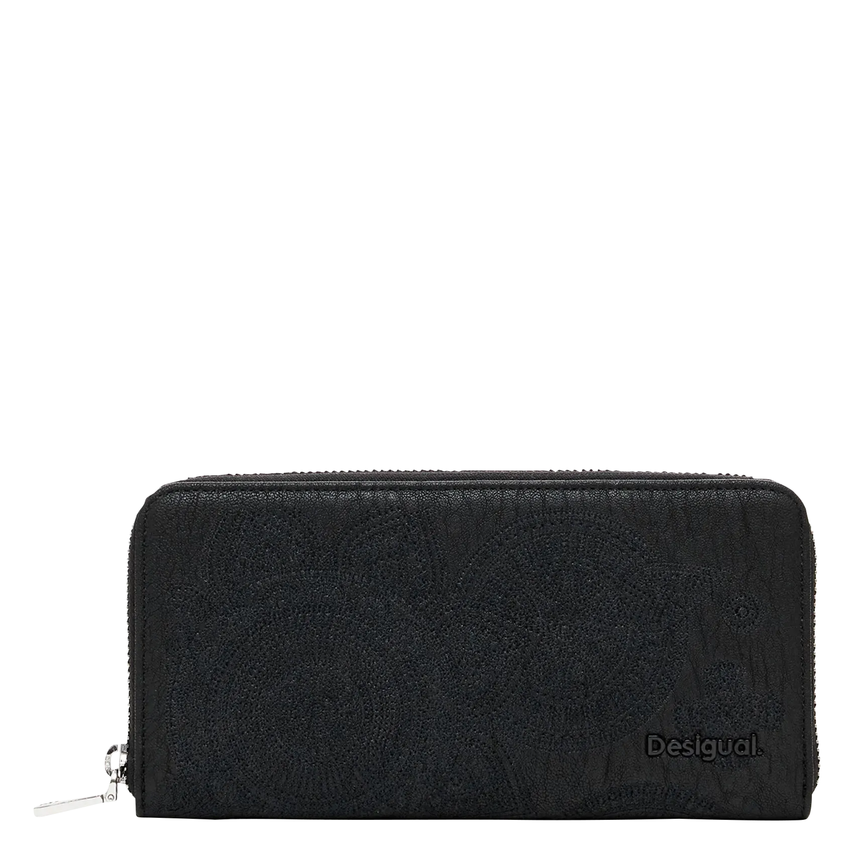 Portefeuille brodé Noir