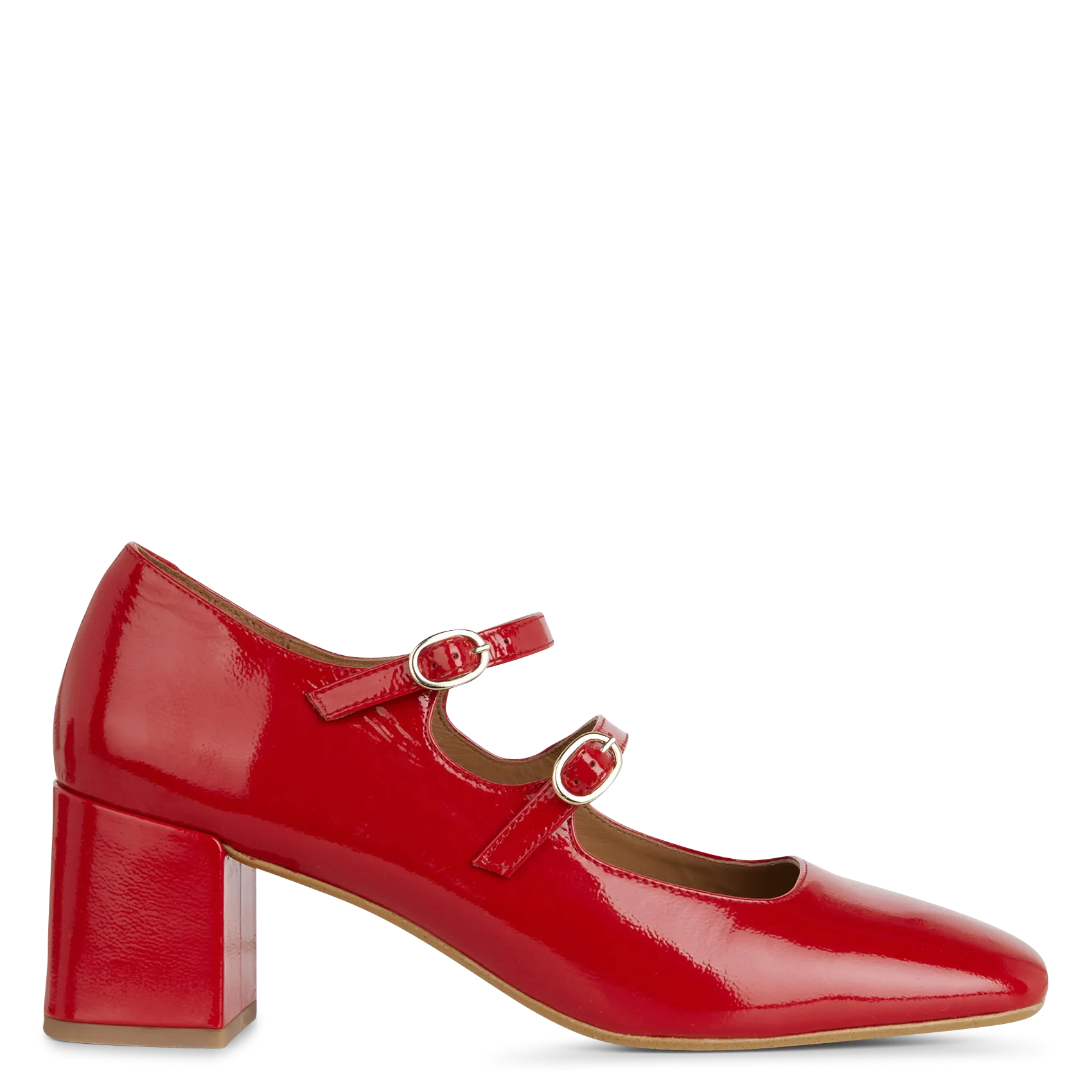 Babies en cuir Rouge IRVING