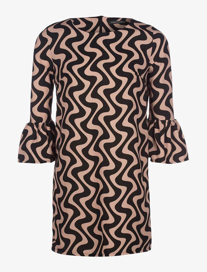 Robe ample trapèze 60's - rose