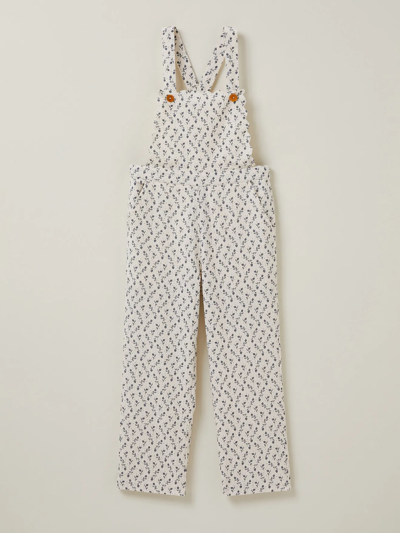 Salopette imprimé maggie Blanc