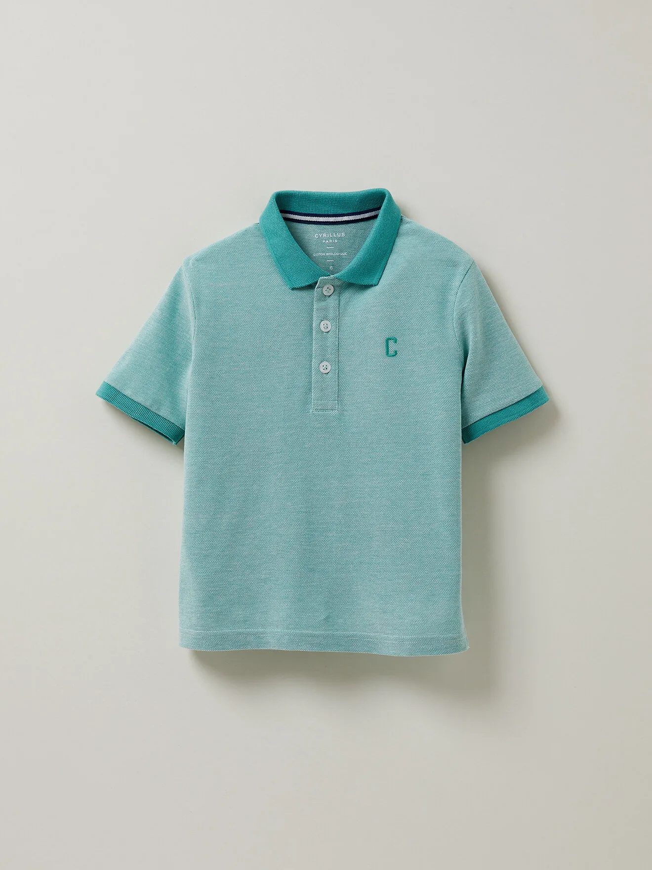 Polo en coton biologique Vert