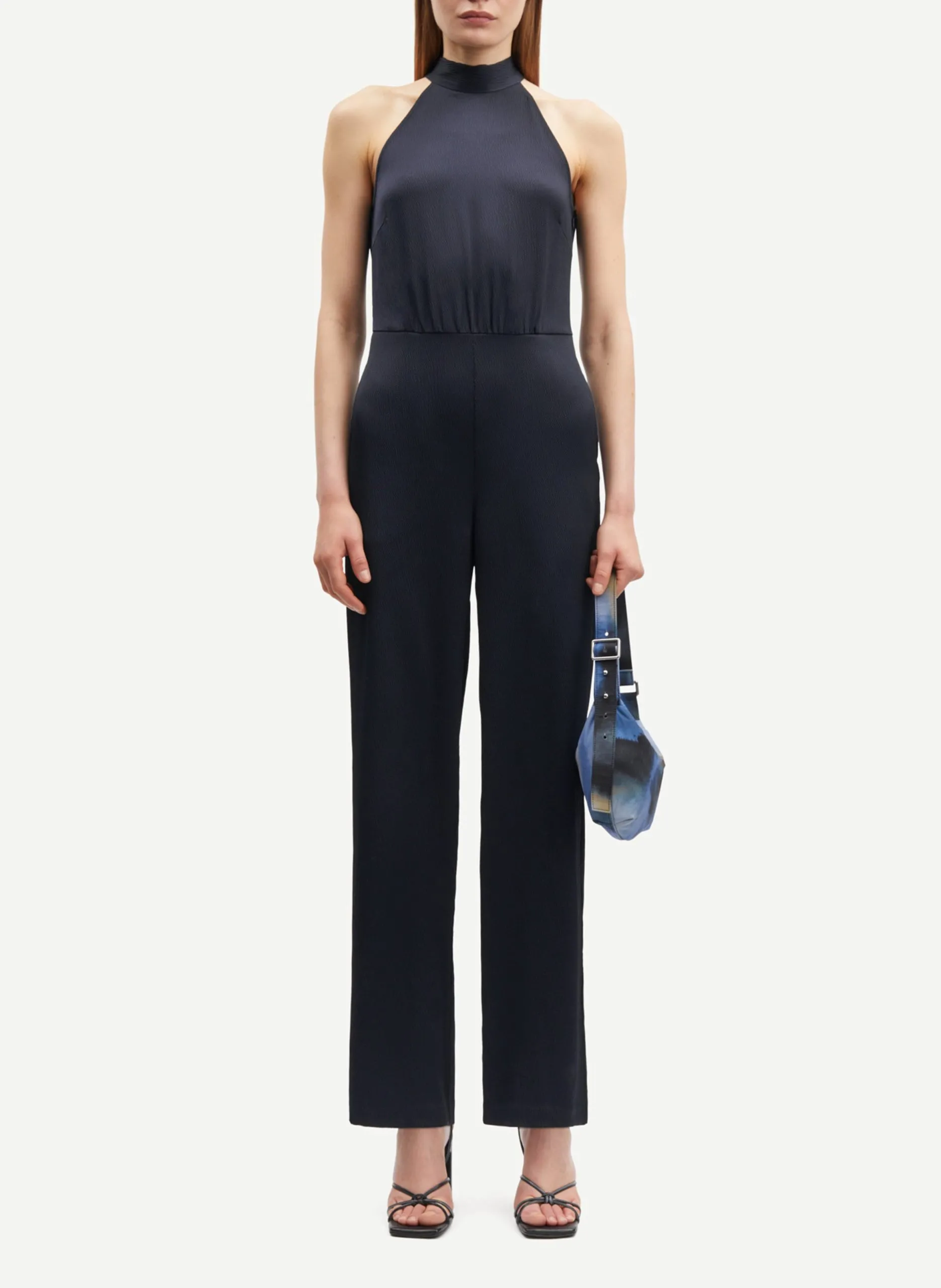 Combinaison satinée Bleu SARHEO