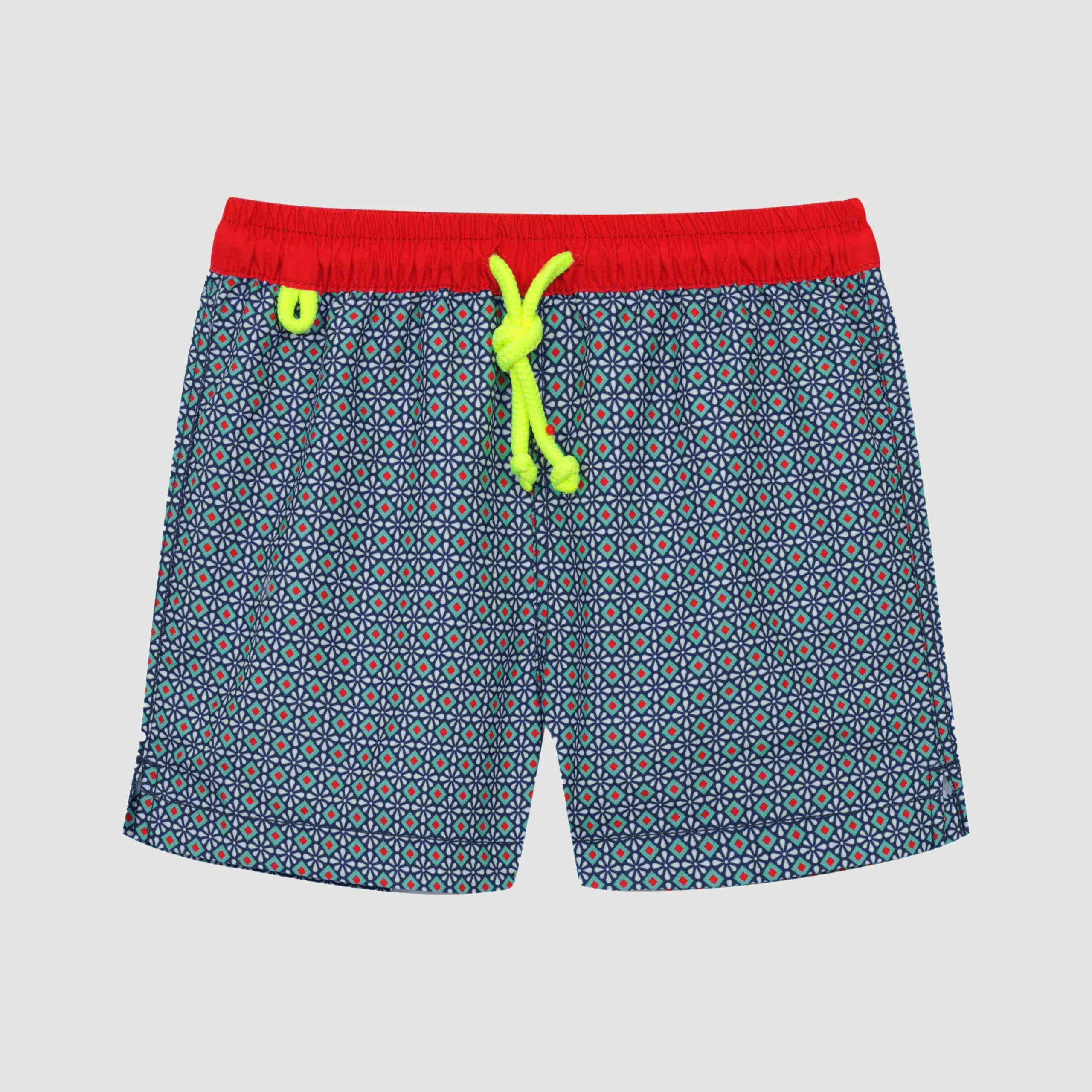 Short de bain meno - original azulejos Bleu MENO