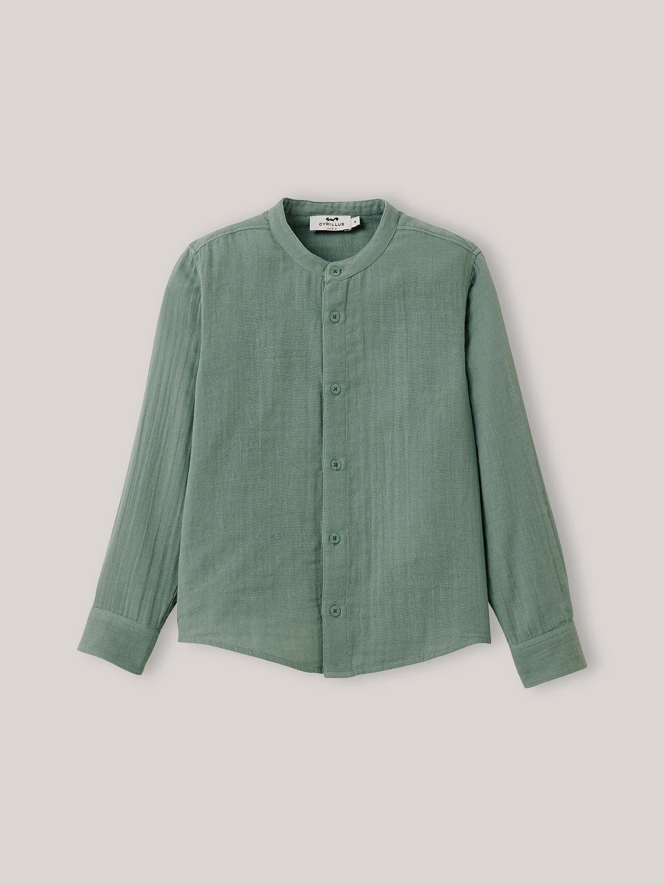 Chemise en gaze de coton Vert